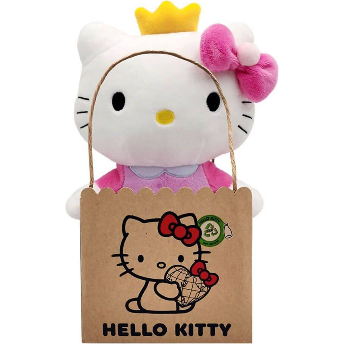 Hello Kitty - And Friends - Hello Kitty Princess Eco Large 24cm Plush - Jasnor