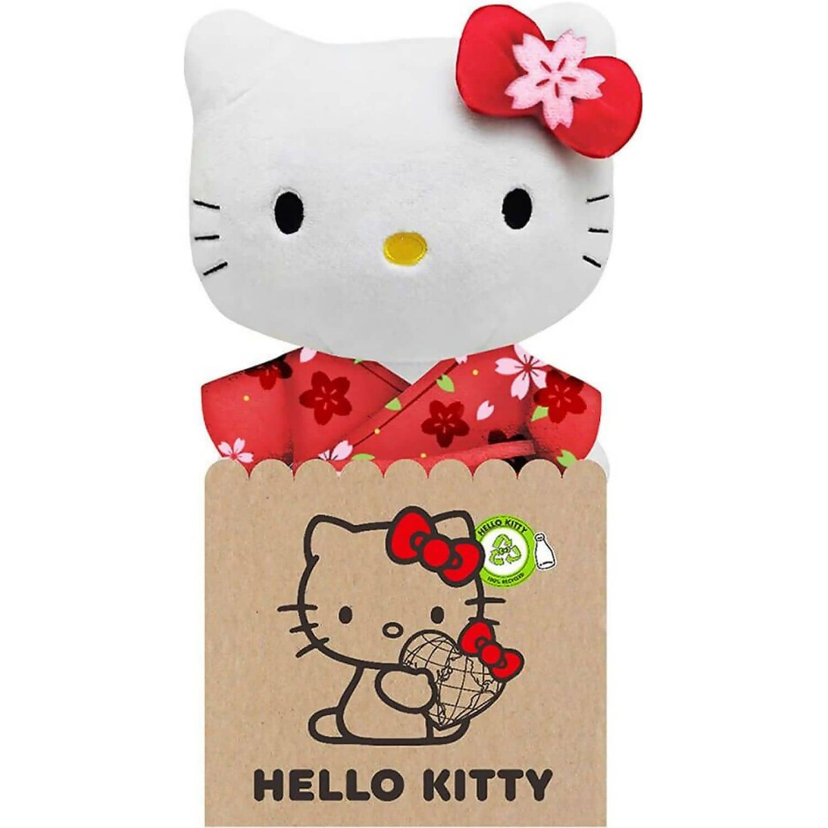 Hello Kitty - And Friends - Hello Kitty Kimono Eco Large 24cm Plush - Jasnor