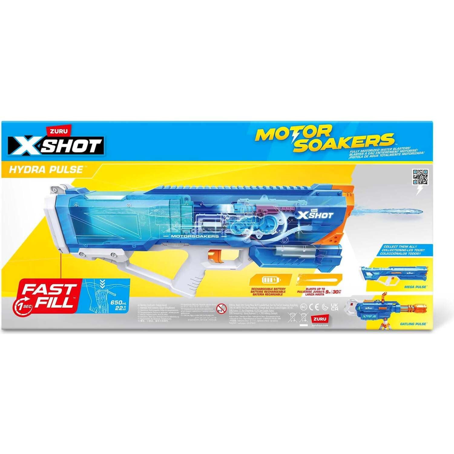 ZURU - X-Shot Motorized Fast Fill Motor Soaker - Hydra Pulse