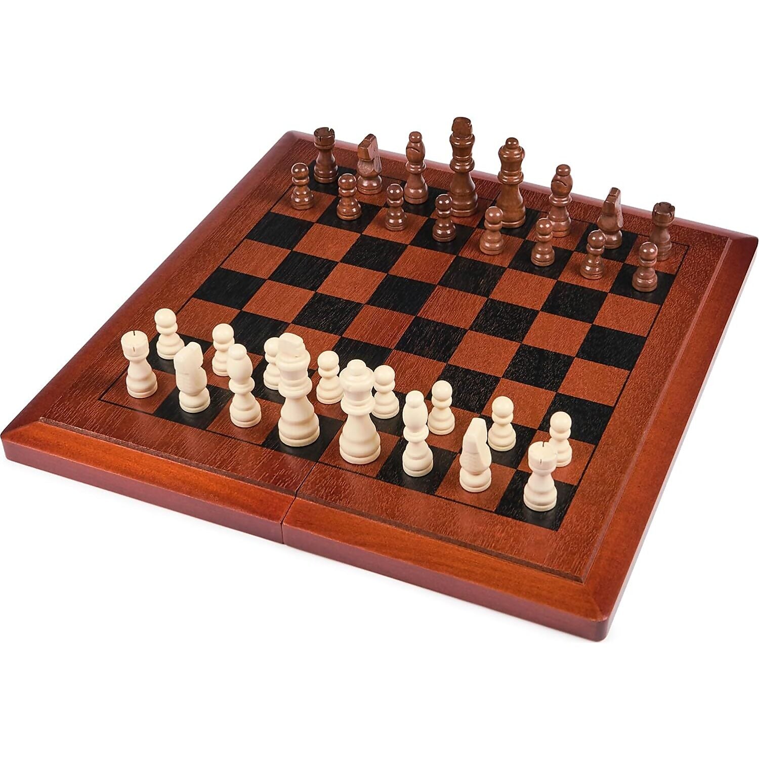 Cardinal Classics - Wood Chess Checkers & Backgammon Set