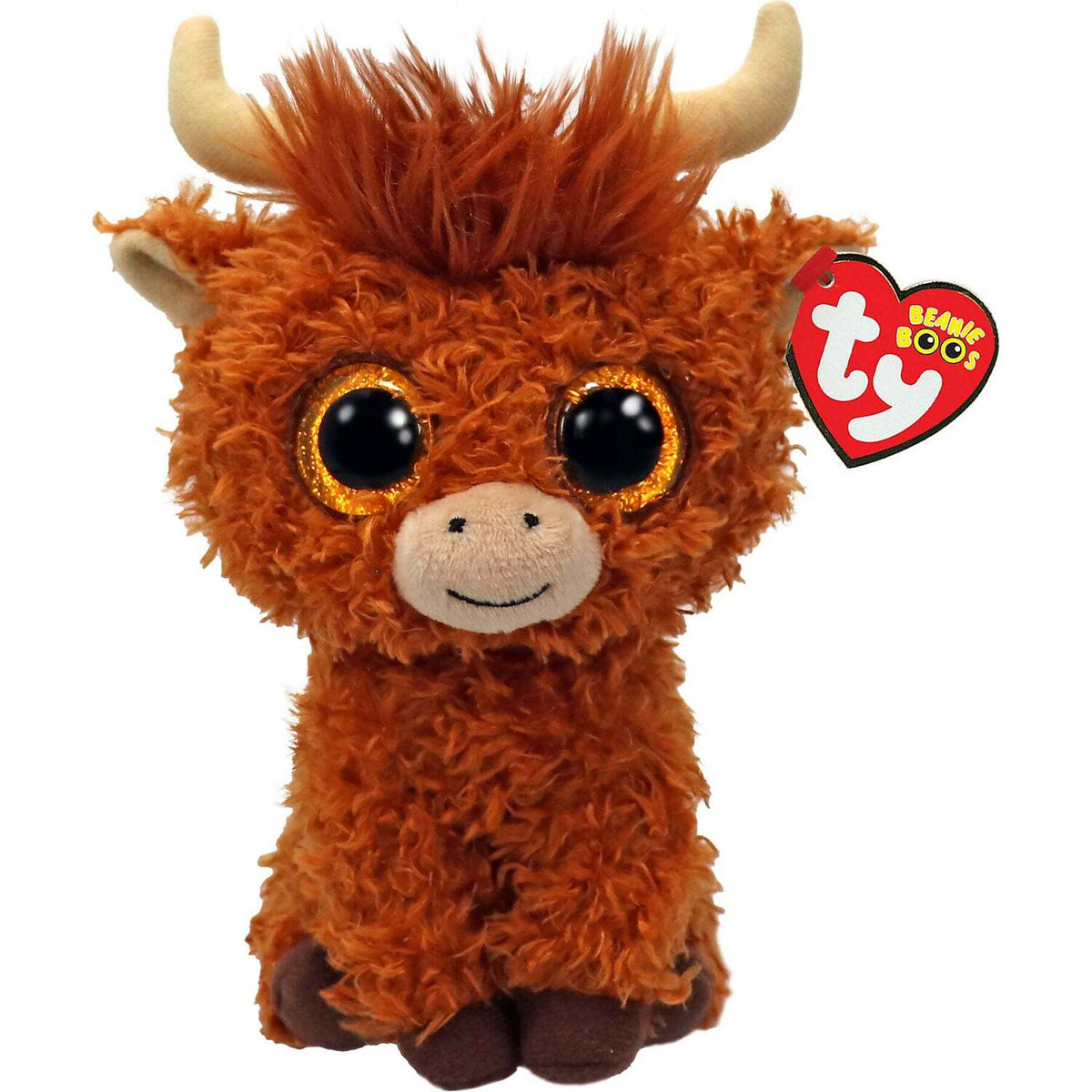 Ty - Beanie Boos - Alfie Highland Cow Small 15cm Plush