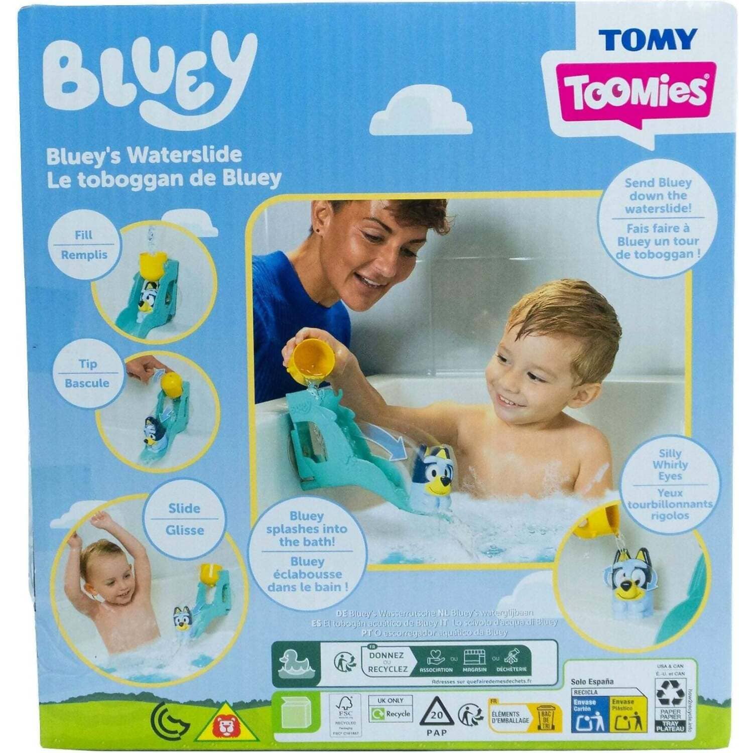 TOMY - Toomies Bluey Waterslide Bath Set
