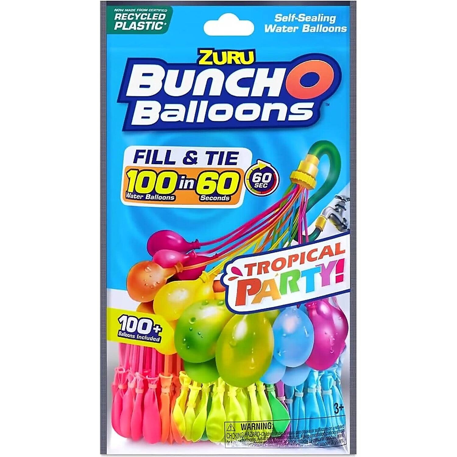 ZURU - Bunch O Balloons - Tropical Party! Self-Sealing Water Balloons
