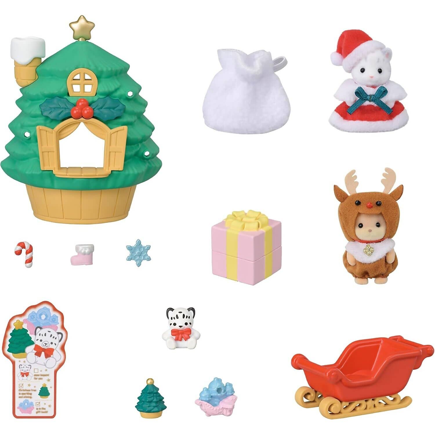 Sylvanian Families - Baby Santa's Christmas Tree House Playset