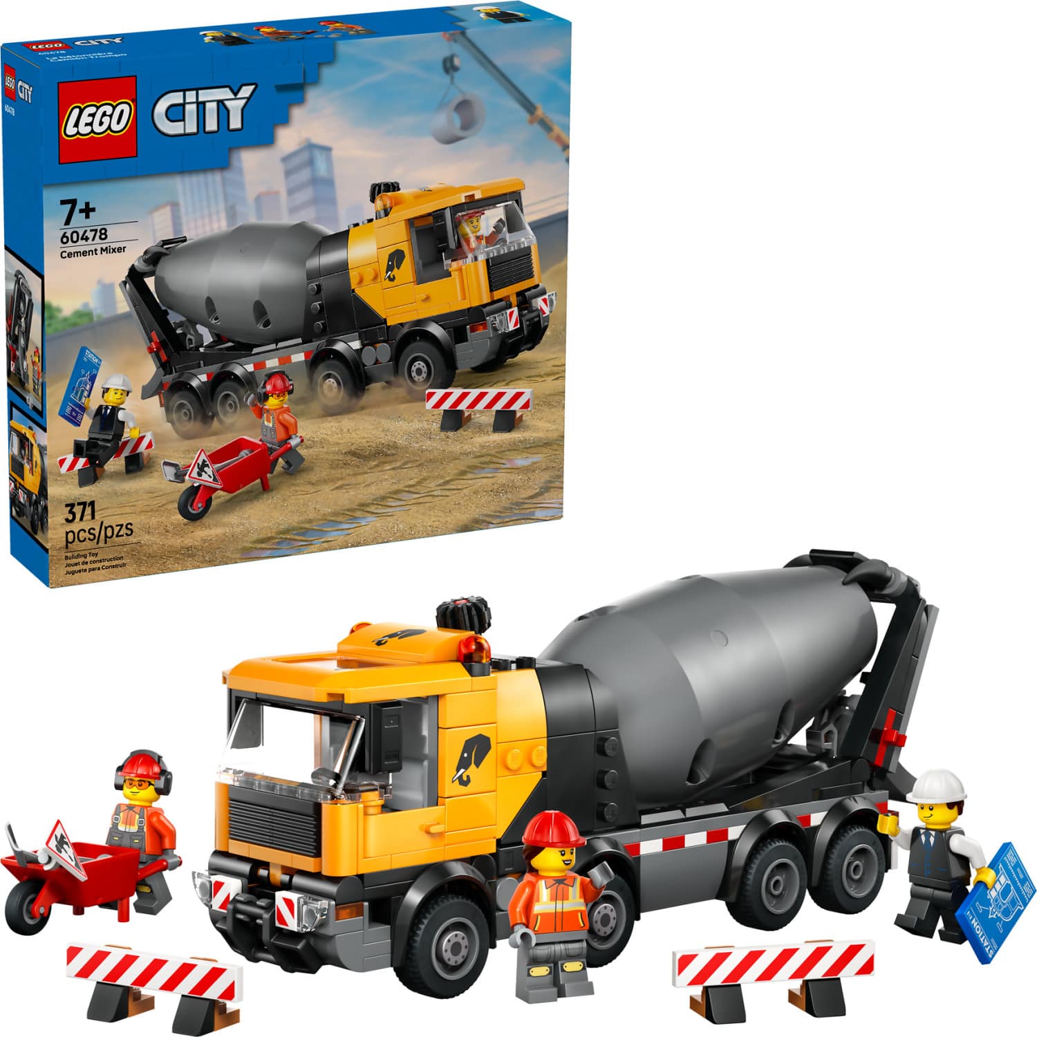 LEGO® 60478 Cement Mixer - City