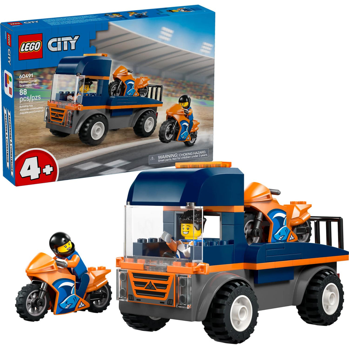 LEGO® 60491 Motorcycle Transporter - City 4+
