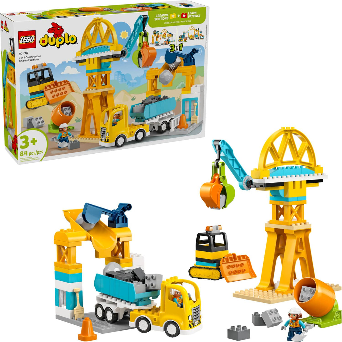 LEGO® 10476 3-in-1 Construction Site and Vehicles -  DUPLO®