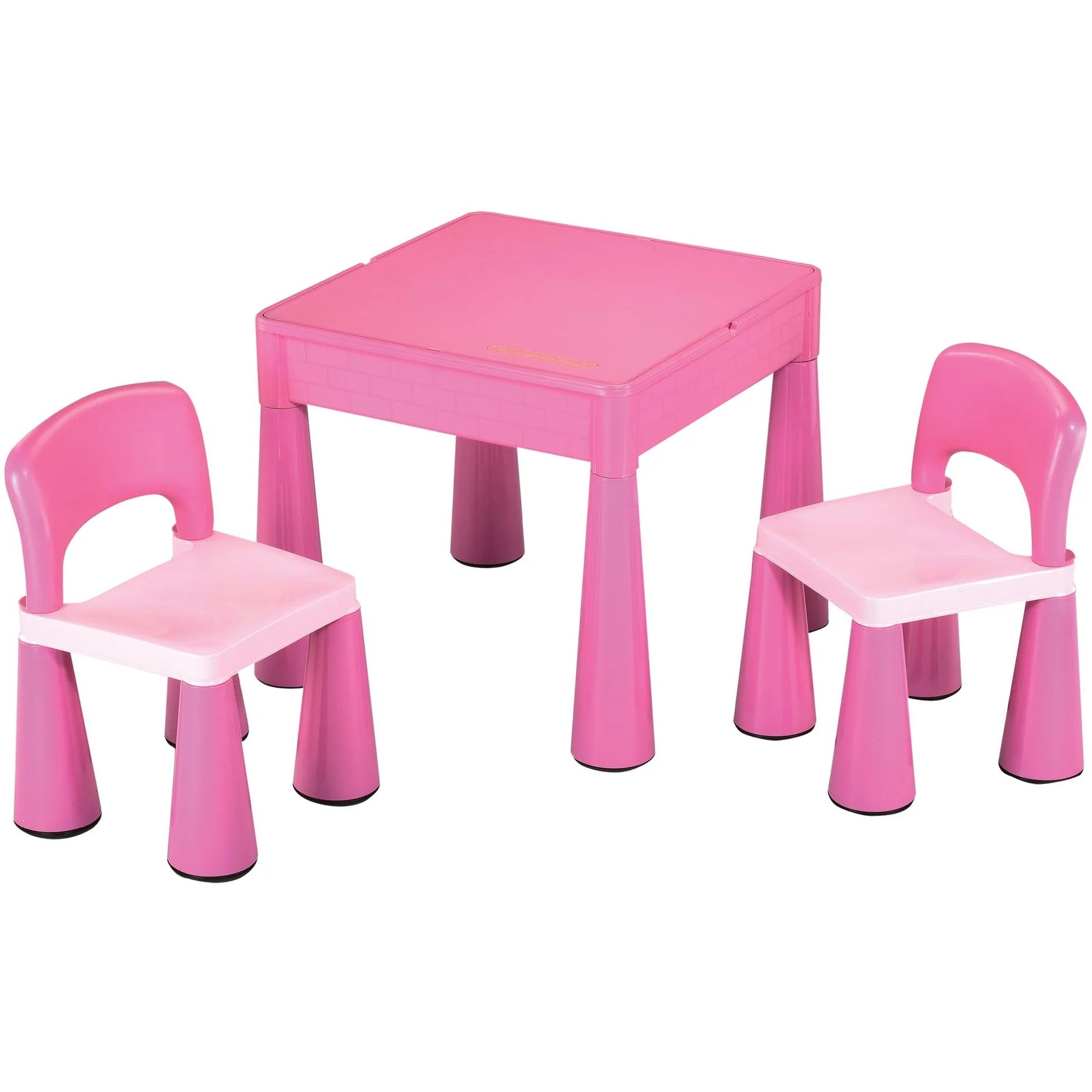 Monarch - Children's Block Table & 2 Chairs - Pink