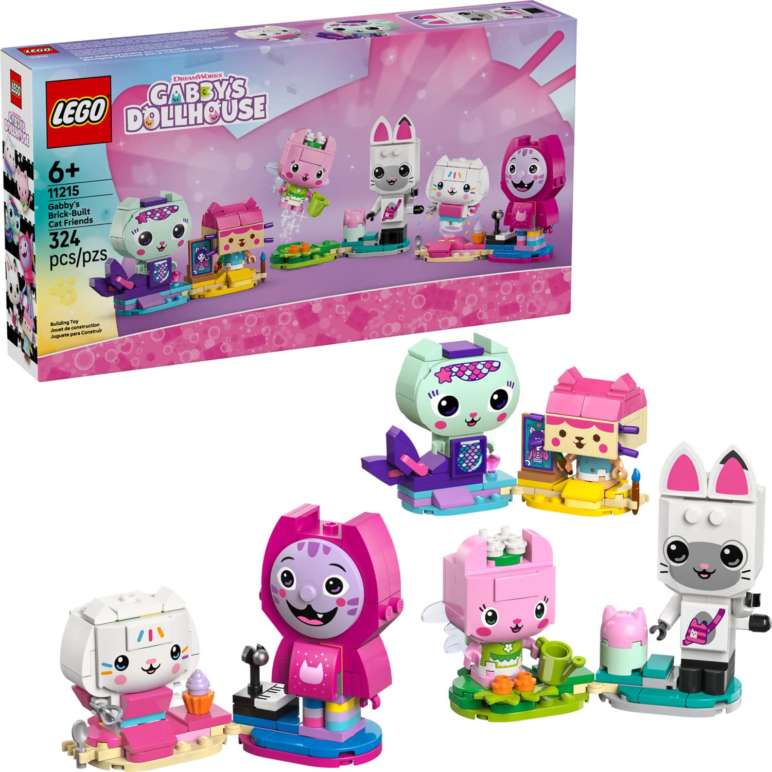 LEGO® 11215 Gabby's Brick-Built Cat Friends - Gabby's Dollhouse