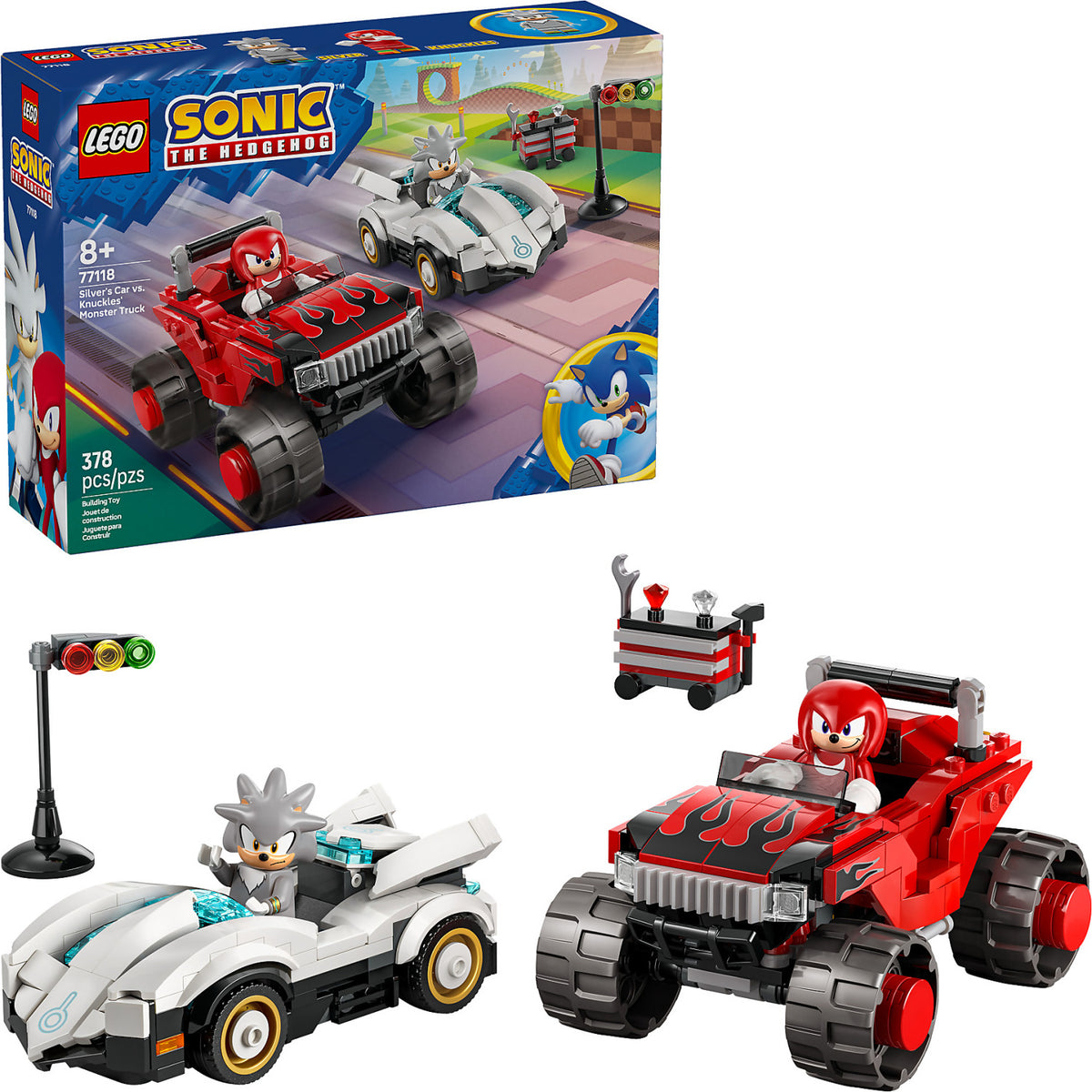 LEGO® 77118 Silver's Car vs. Knuckles Monster Truck - Sonic the Hedgehog™