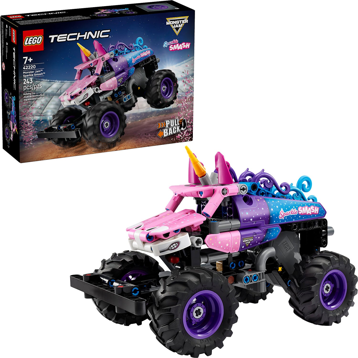 LEGO® 42220 Monster Jam Sparkle Smash Pull-Back - Technic