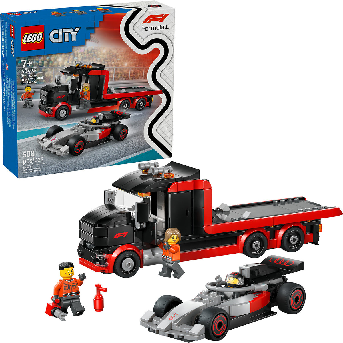 LEGO® 60493 F1 Display Truck with Audi F1 Race Car - City