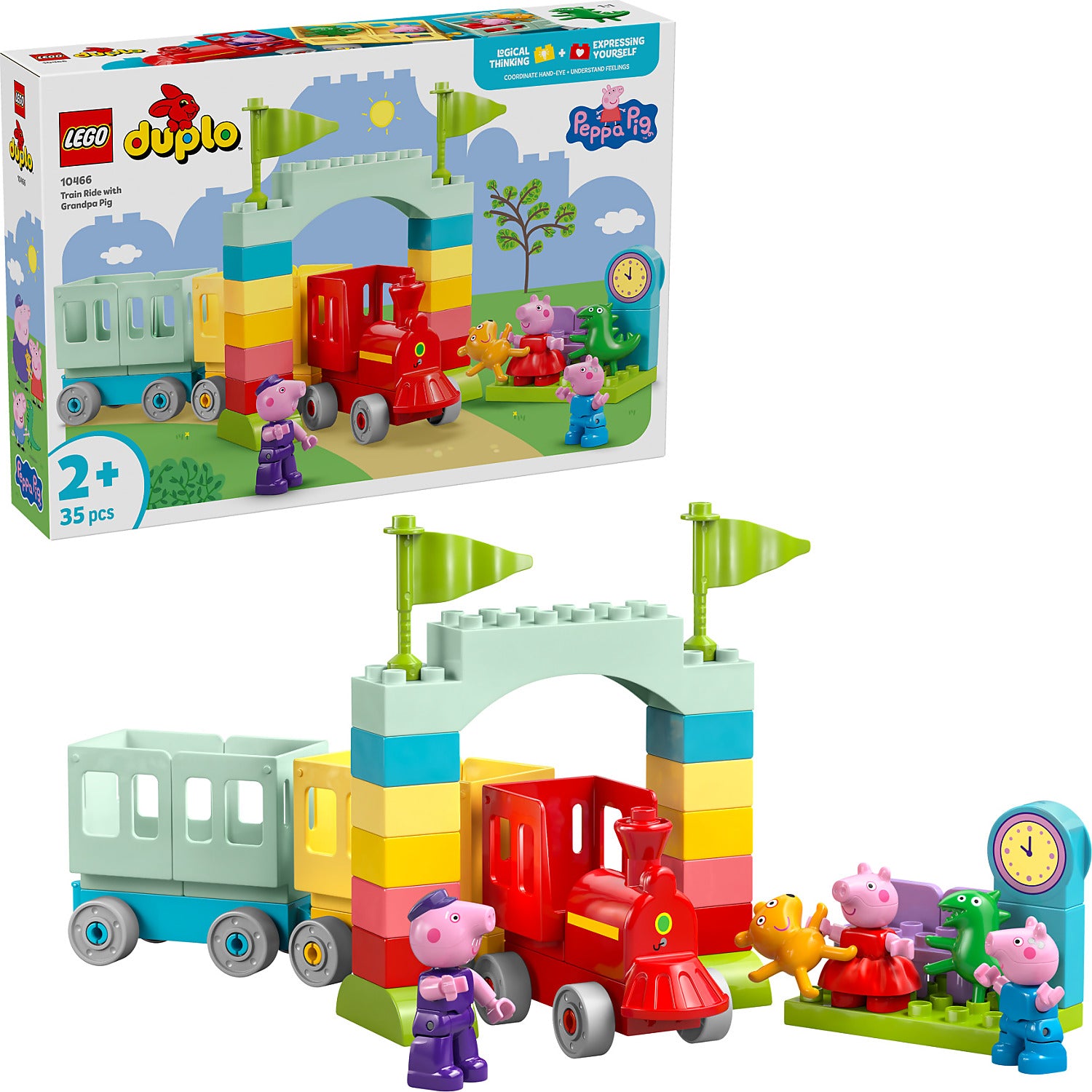 LEGO® 10466 Train Ride with Grandpa Pig -  DUPLO® Peppa Pig