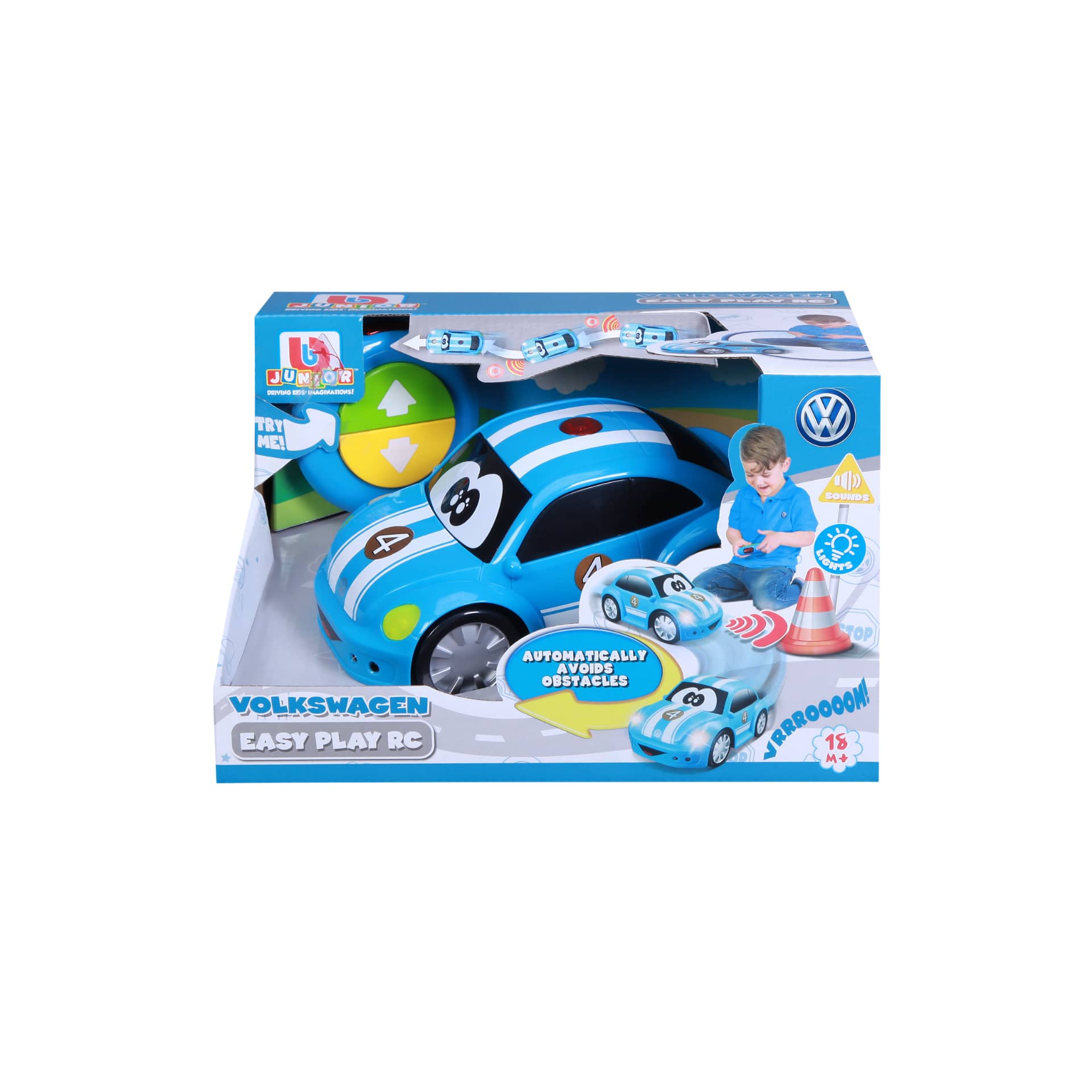 Bburago - Baby Junior Easy Play Rc Beetle Volkswagen Blue