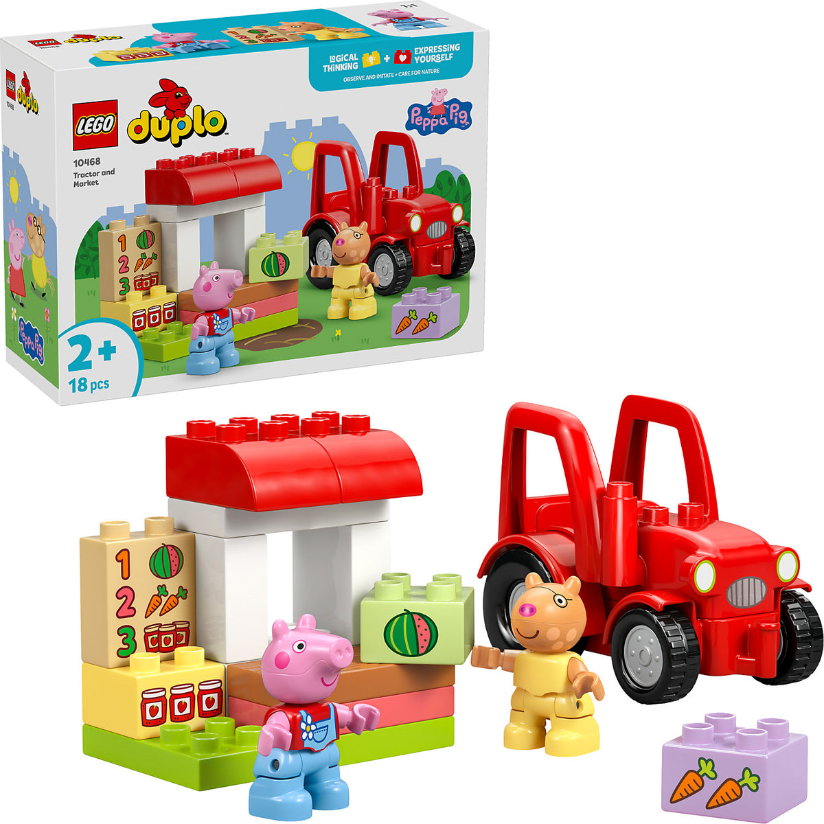 LEGO® 10468 Peppa Pig Tractor and Market -  DUPLO®