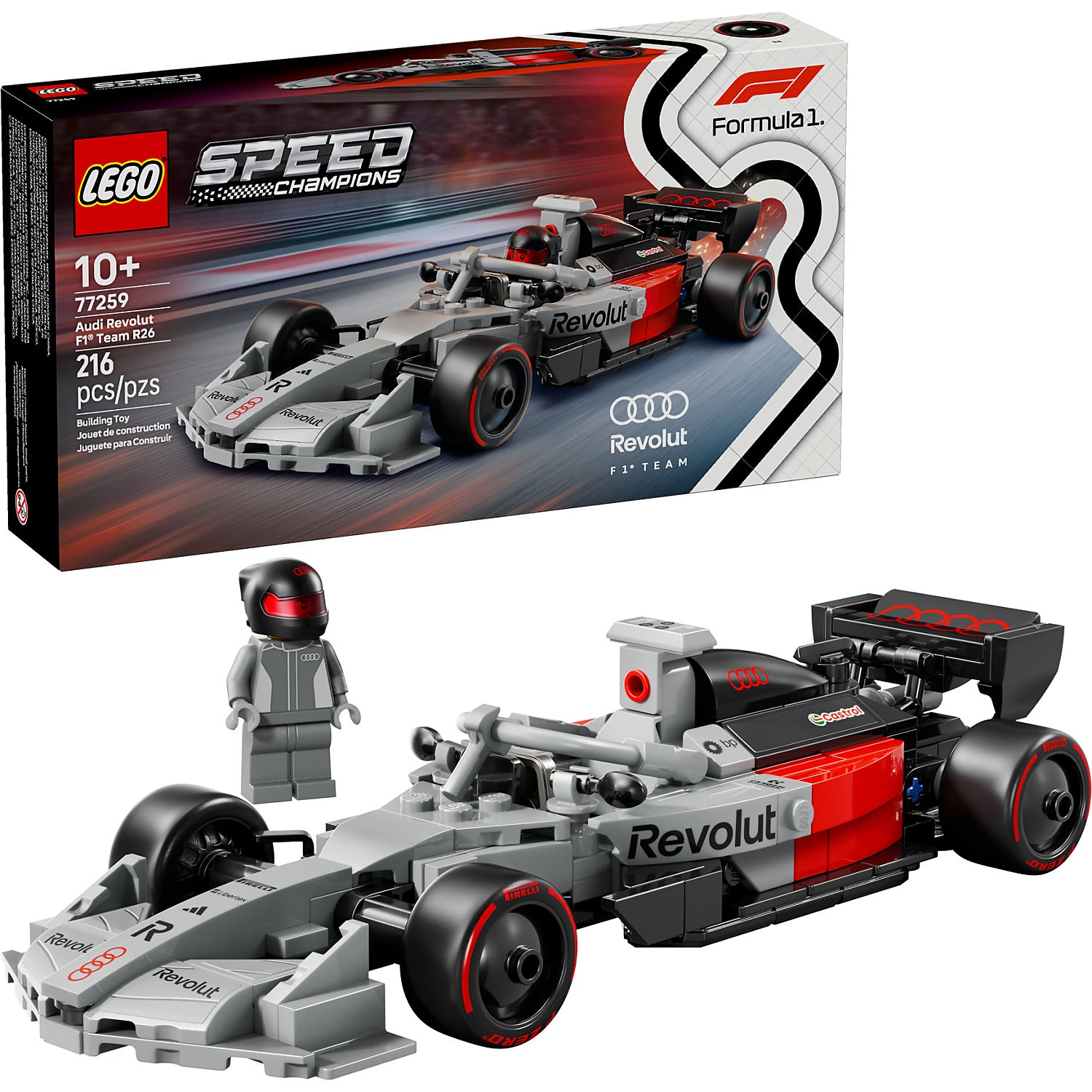 LEGO® 77259 Audi Revolut F1 Team R26 Race Car - Speed Champions