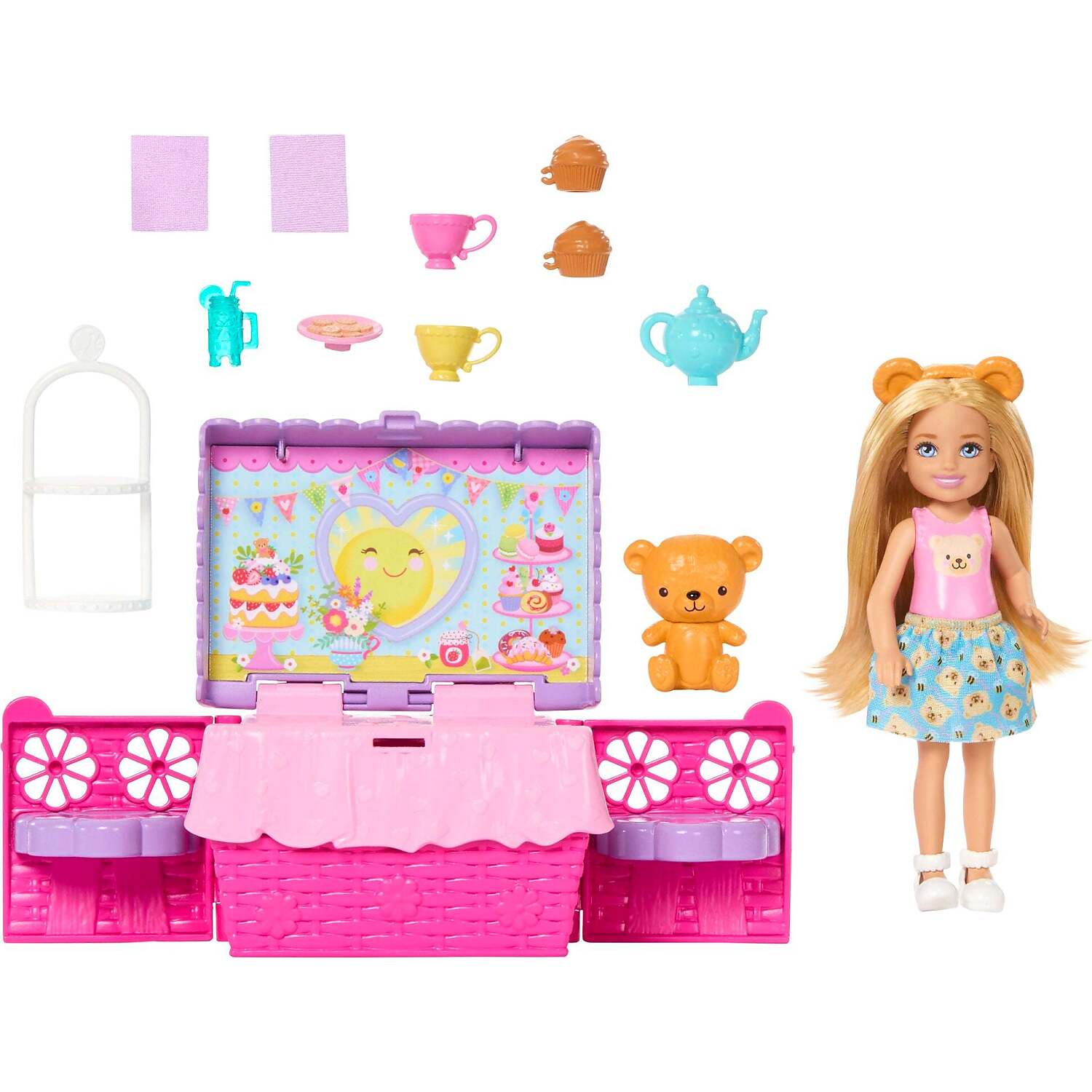 Barbie - Family & Friends Chelsea Tea Party Picnic Doll Playset - Mattel