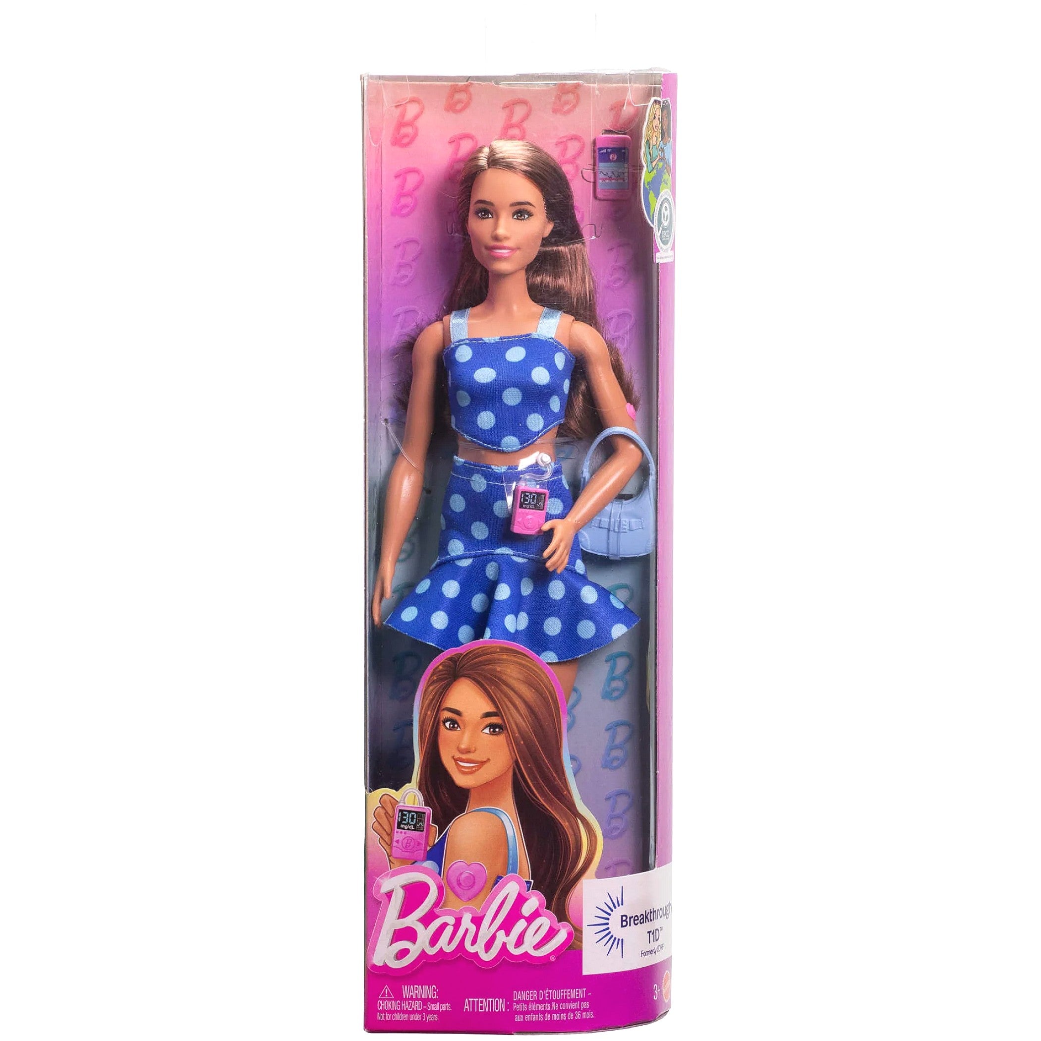 Barbie - Fashionista Fashionista Doll 242 with Type 1 Diabetes - Mattel