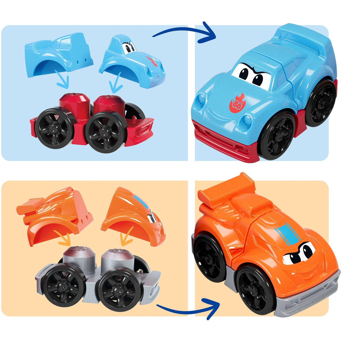 MEGA BLOKS - First Builders Build & Race Rig Toy Blocks - Fisher-Price
