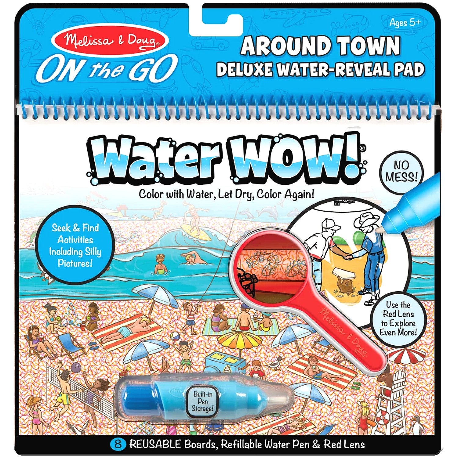 Melissa & Doug - On The Go Water Wow! Around Town Deluxe Water Reveal Pad