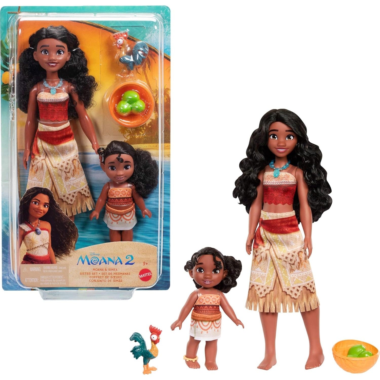 Disney -  Moana 2 - Moana & Simea Sister Set - Mattel