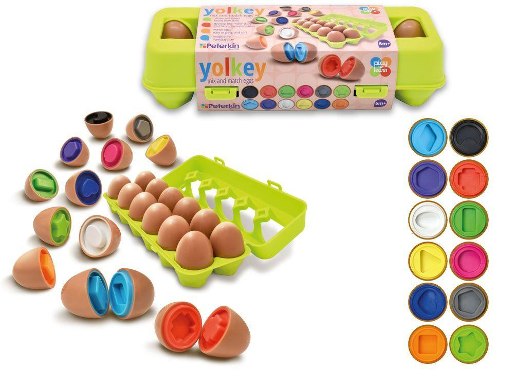 Play And Learn - Yolkey Mix And Match Eggs