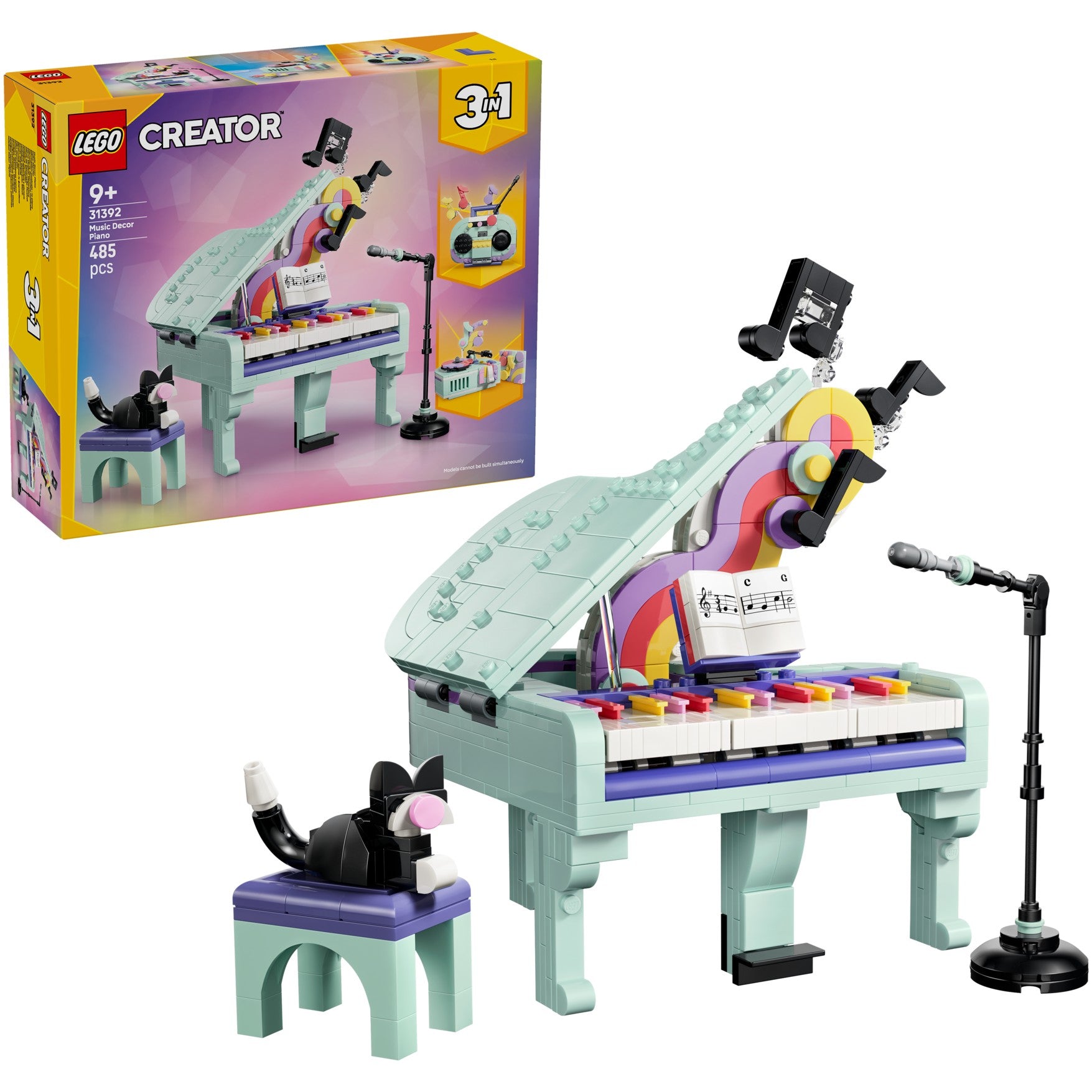 LEGO® 31392 Music Decor Piano with Cat - Creator 3-in-1