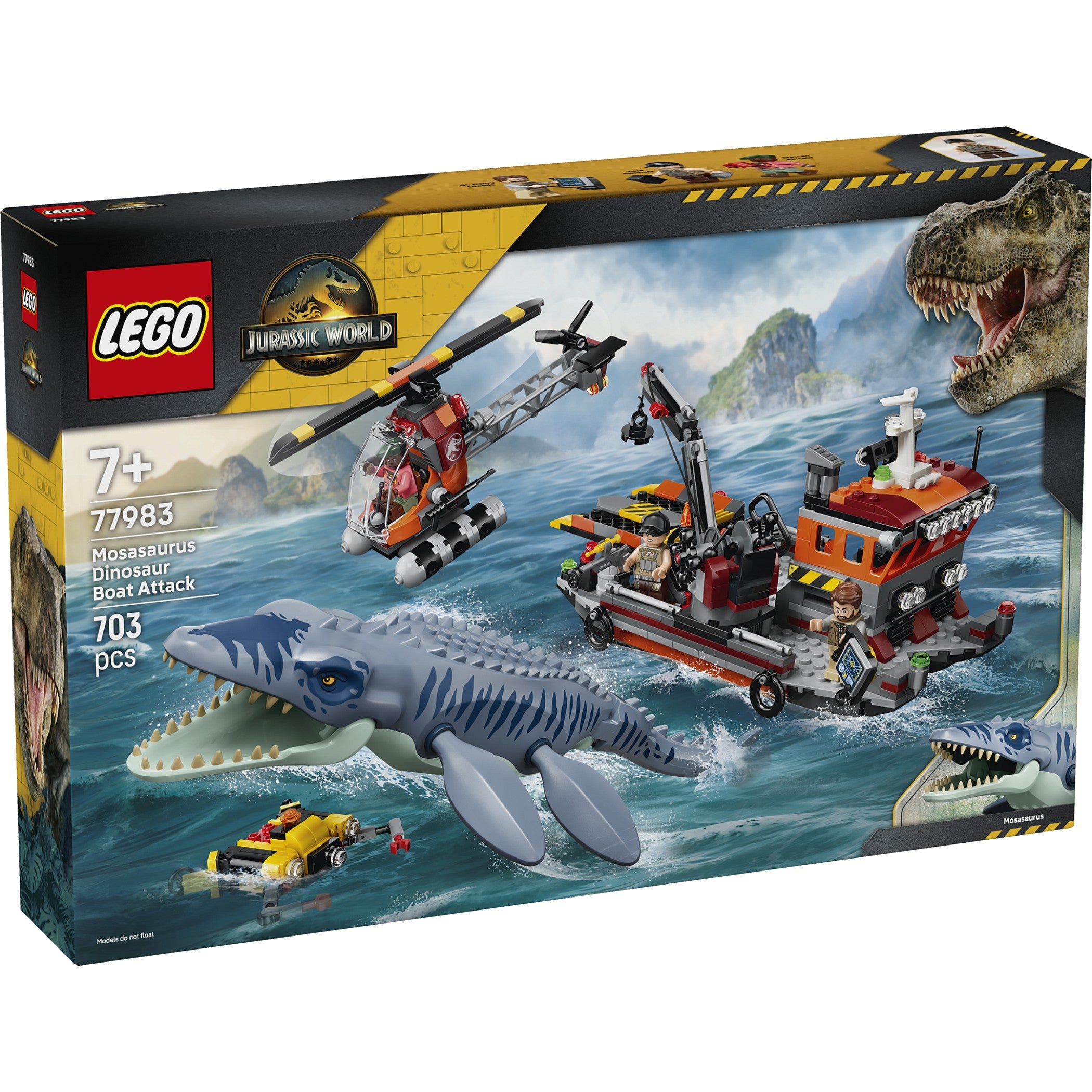 LEGO® 77983 Mosasaurus Dinosaur Boat Attack - Jurassic World™