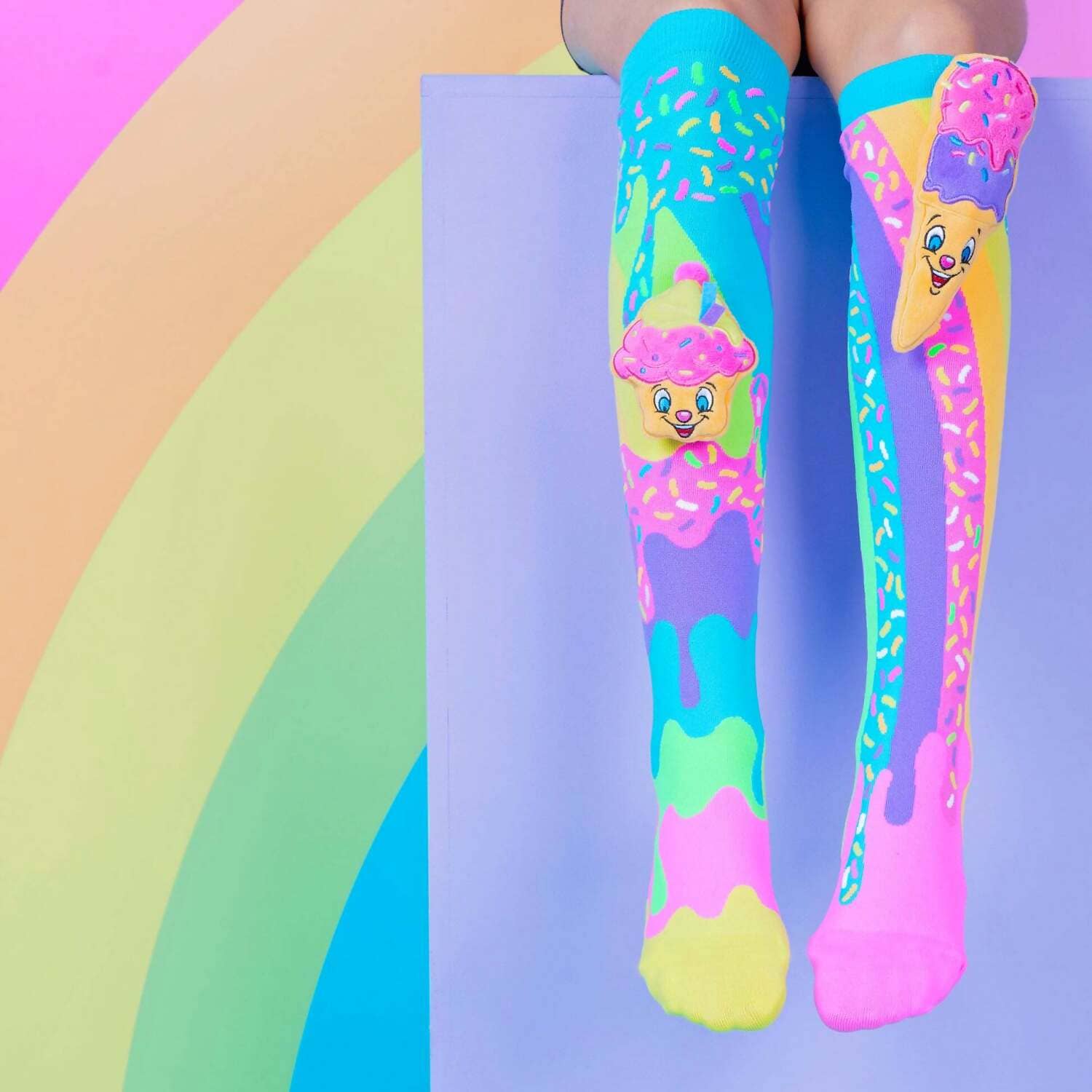 Madmia - Ice Cream & Cupcake Socks Kids & Adults Age 6y+