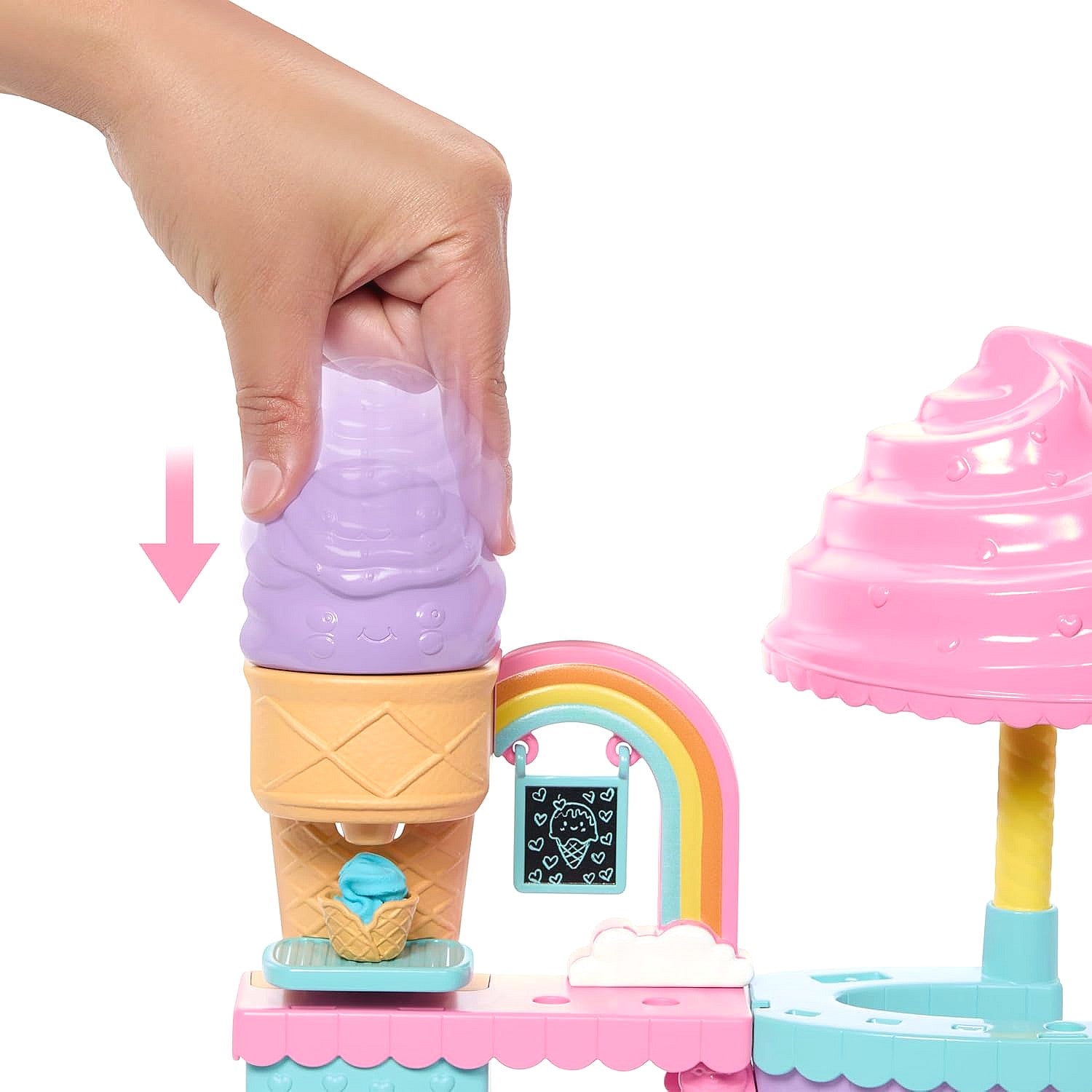 Barbie - Club Chelsea Ice Cream Shop Playset - Mattel