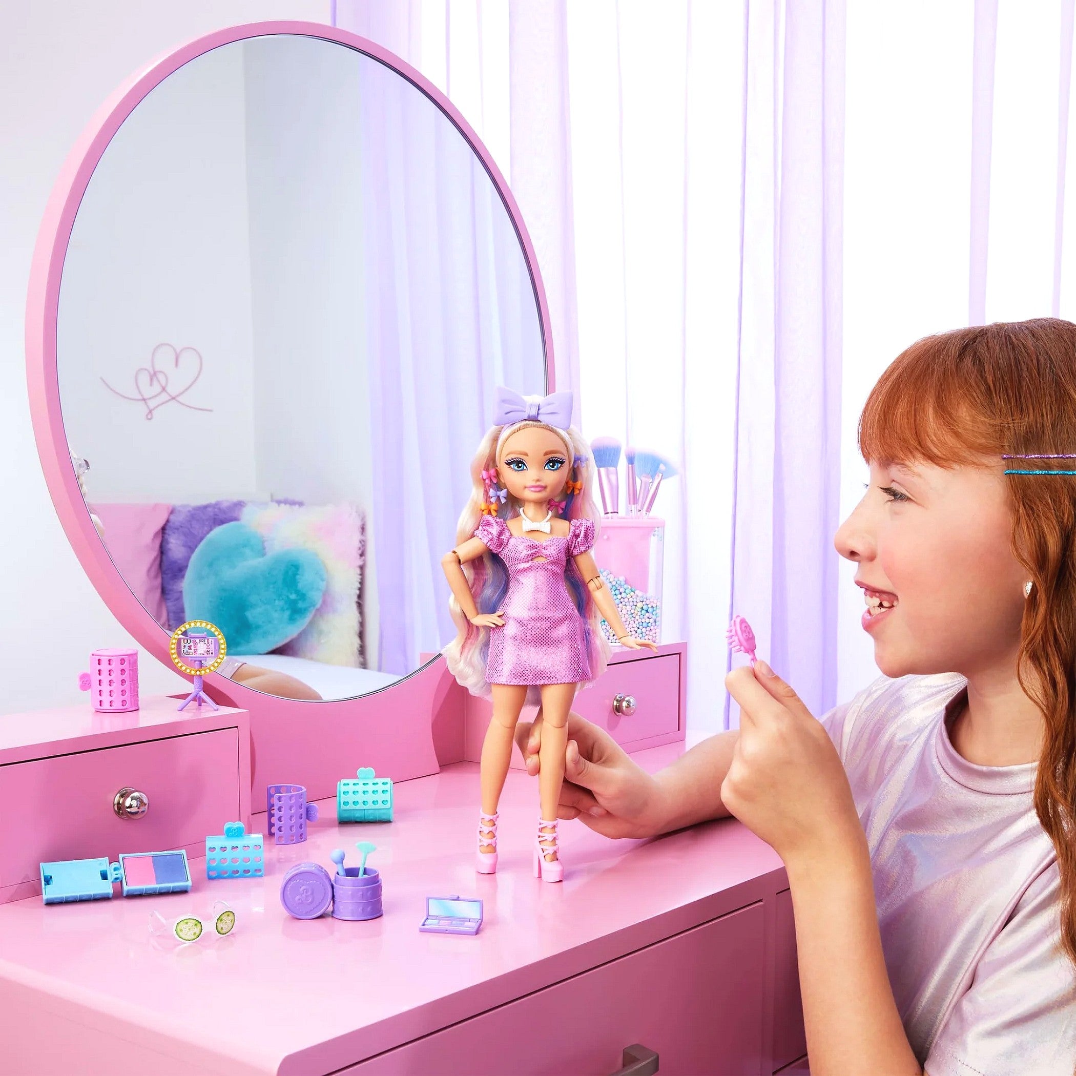 Barbie - Dream Besties Get Ready with Barbie Malibu Fashion Doll & Accessories - Mattel