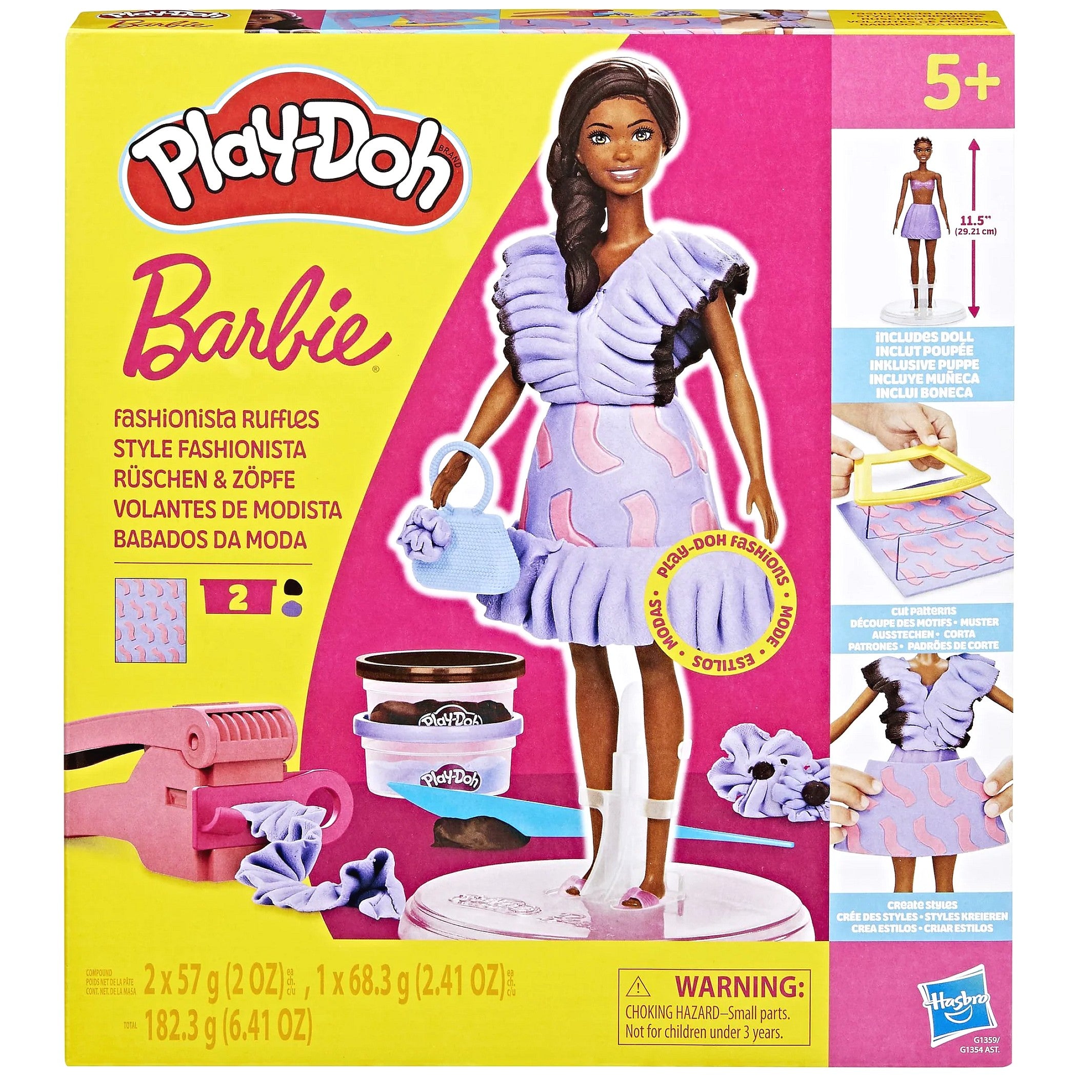 Play-Doh - Barbie Fashionista Ruffles Doll Set - Hasbro