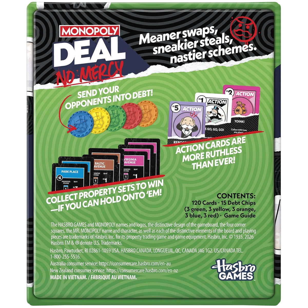 Monopoly - Deal No Mercy Card Game - Hasbro