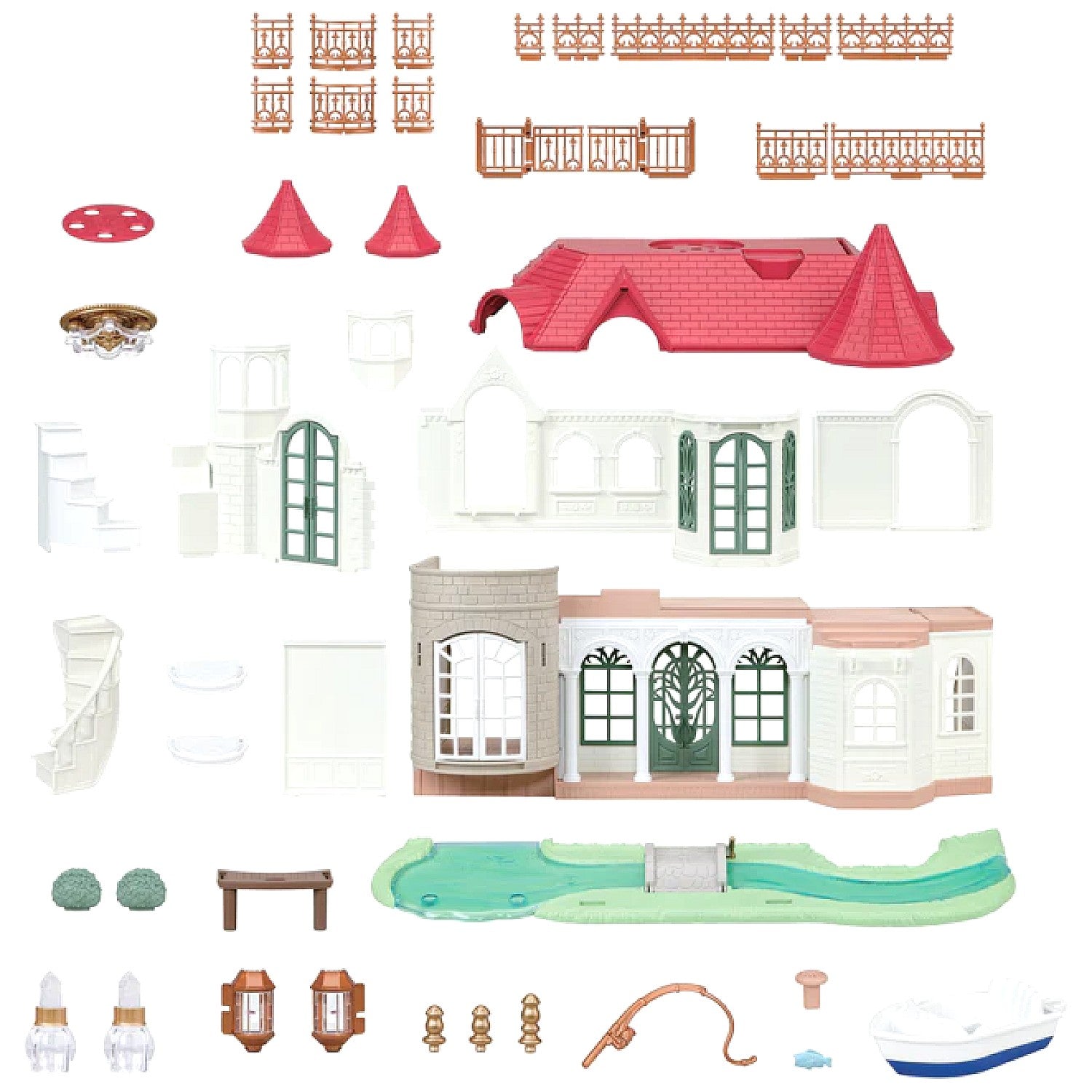 Sylvanian Families - Red Roof Riverside Manor Playset