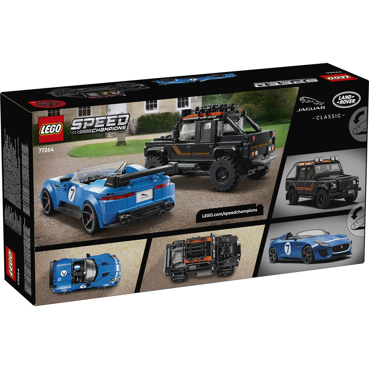 LEGO® 77264 Jaguar Project 7 & Land Rover Defender - Speed Champions