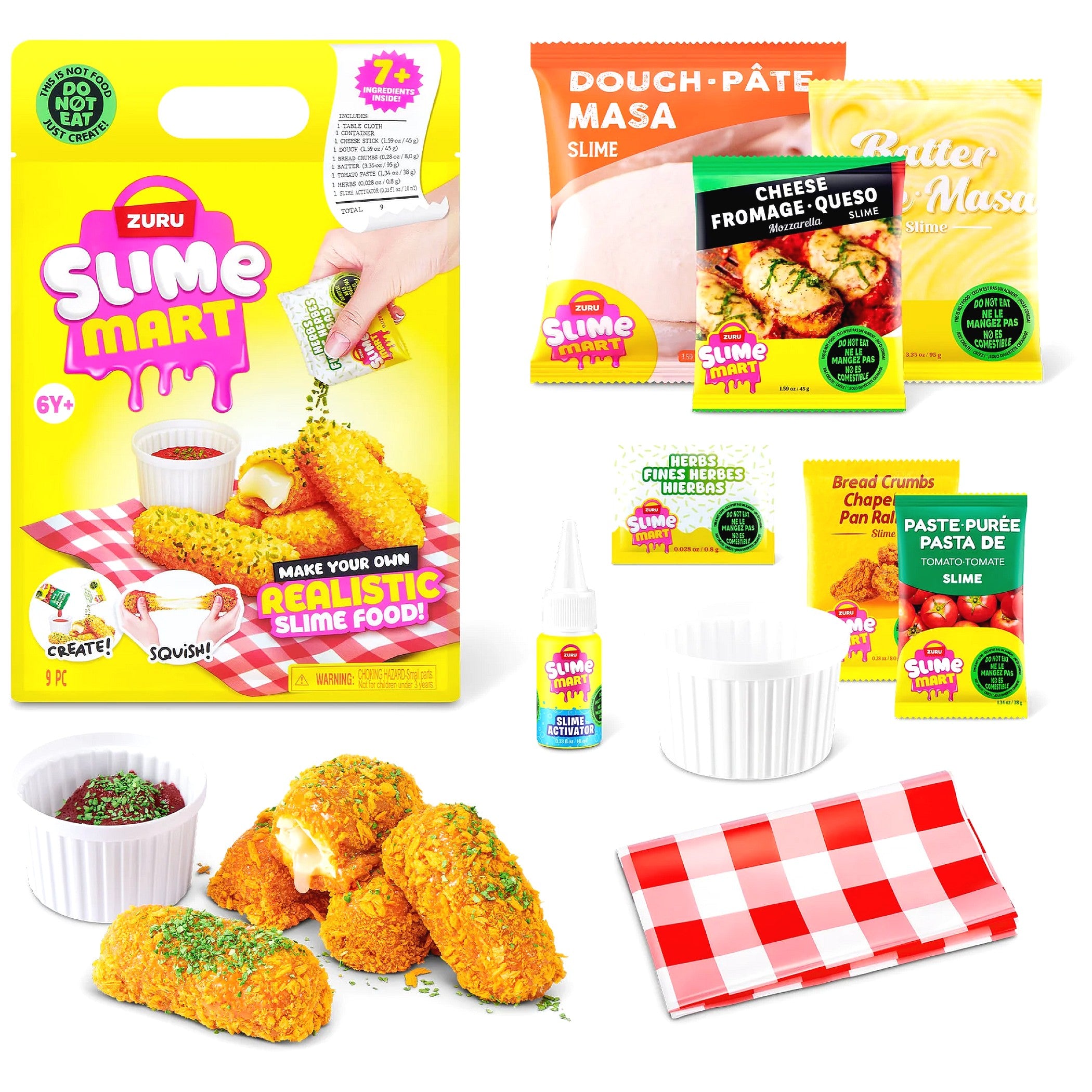 ZURU - Slime Mart Shopping Bag Series 2 - Mozzarella Sticks