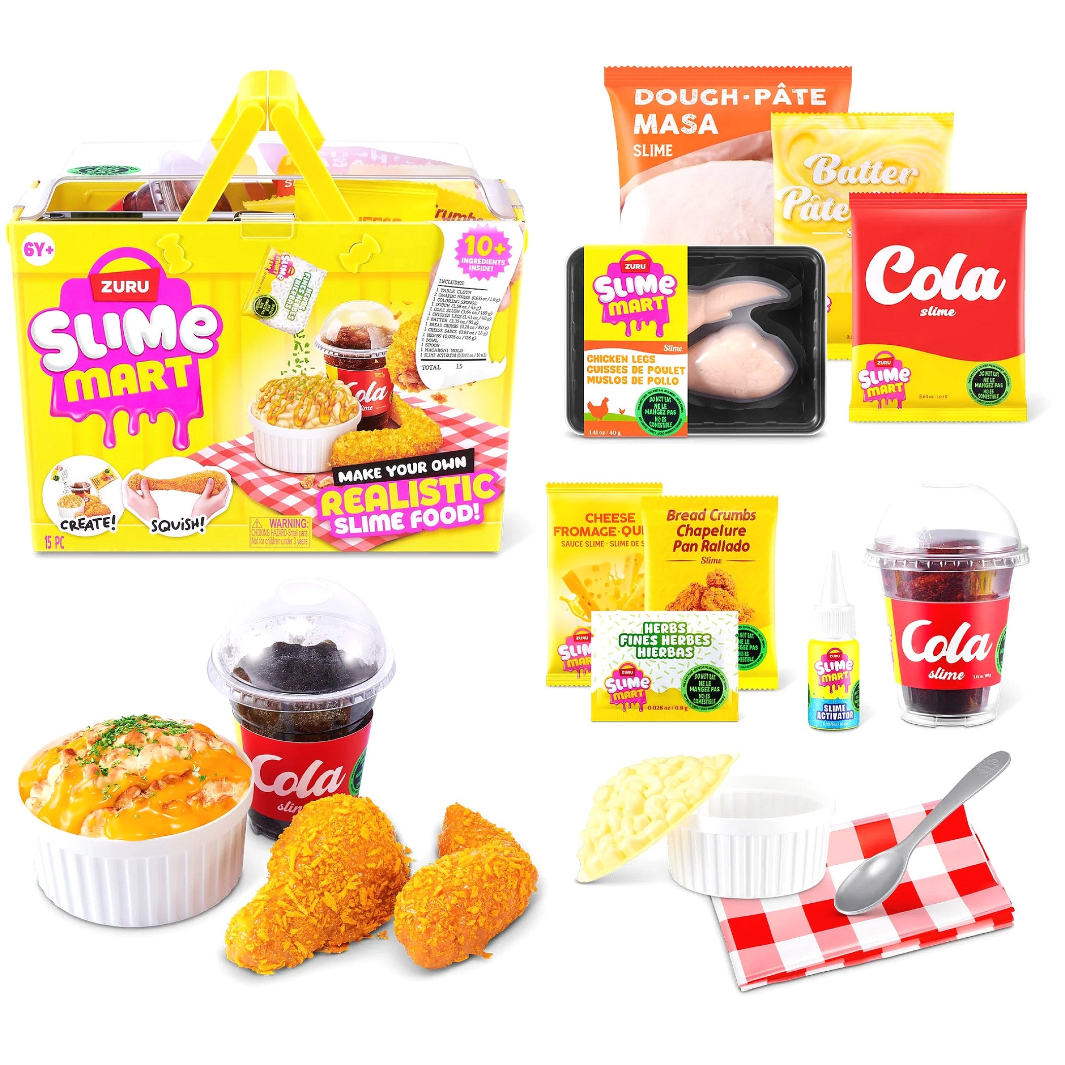 ZURU - Slime Mart Shopping Basket Series 2 - Fast Food
