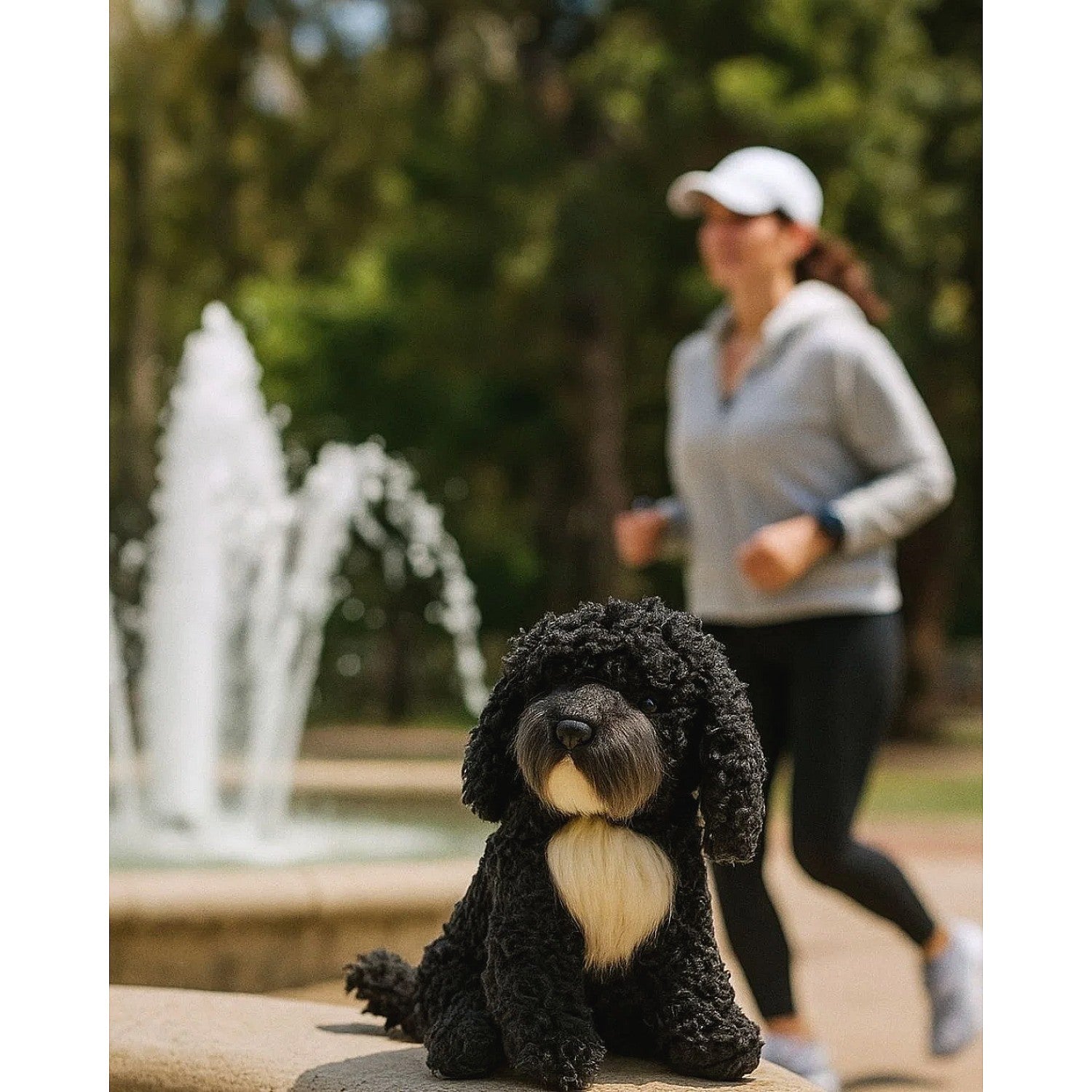Bocchetta - Bonnie Black Oodle Sitting Soft Plush 30cm