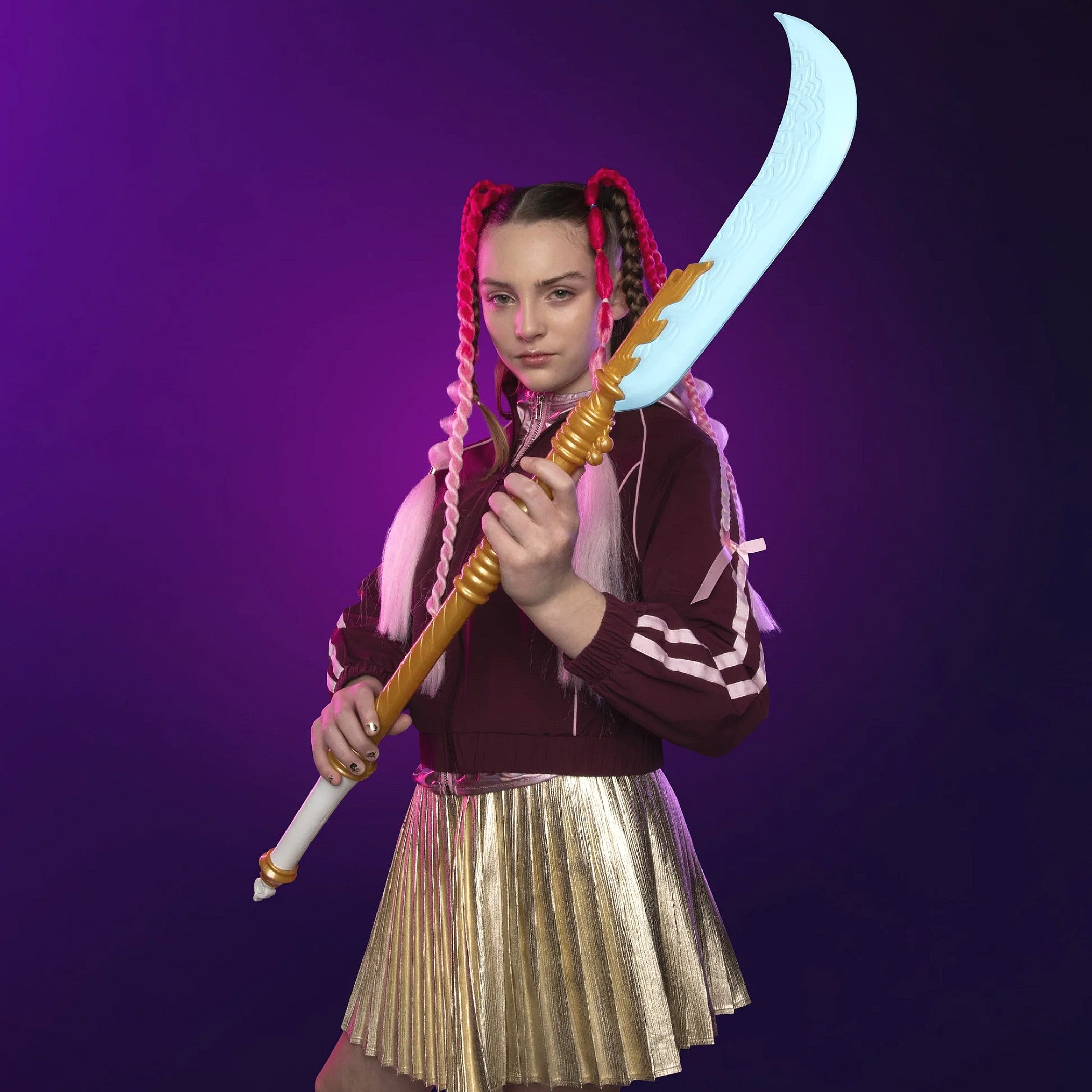 KPop - Demon Hunters Mira's Curved Moon Nerf Foam Sword Role-Play - Hasbro