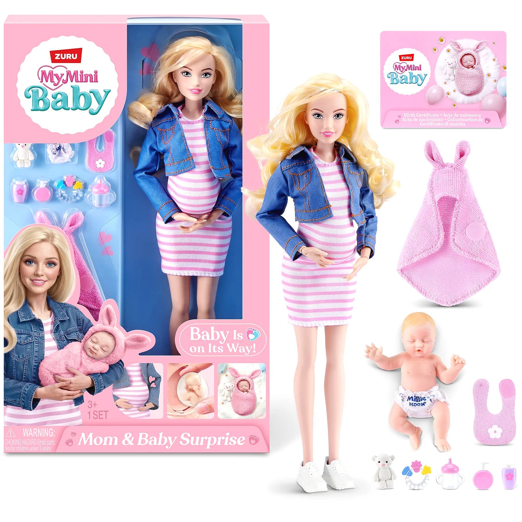 ZURU - My Mini Baby Mom & Baby Surprise Fashion Doll