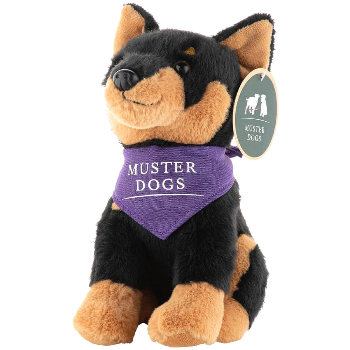 Muster Dogs - Black & Tan Kelpie 22cm Plush