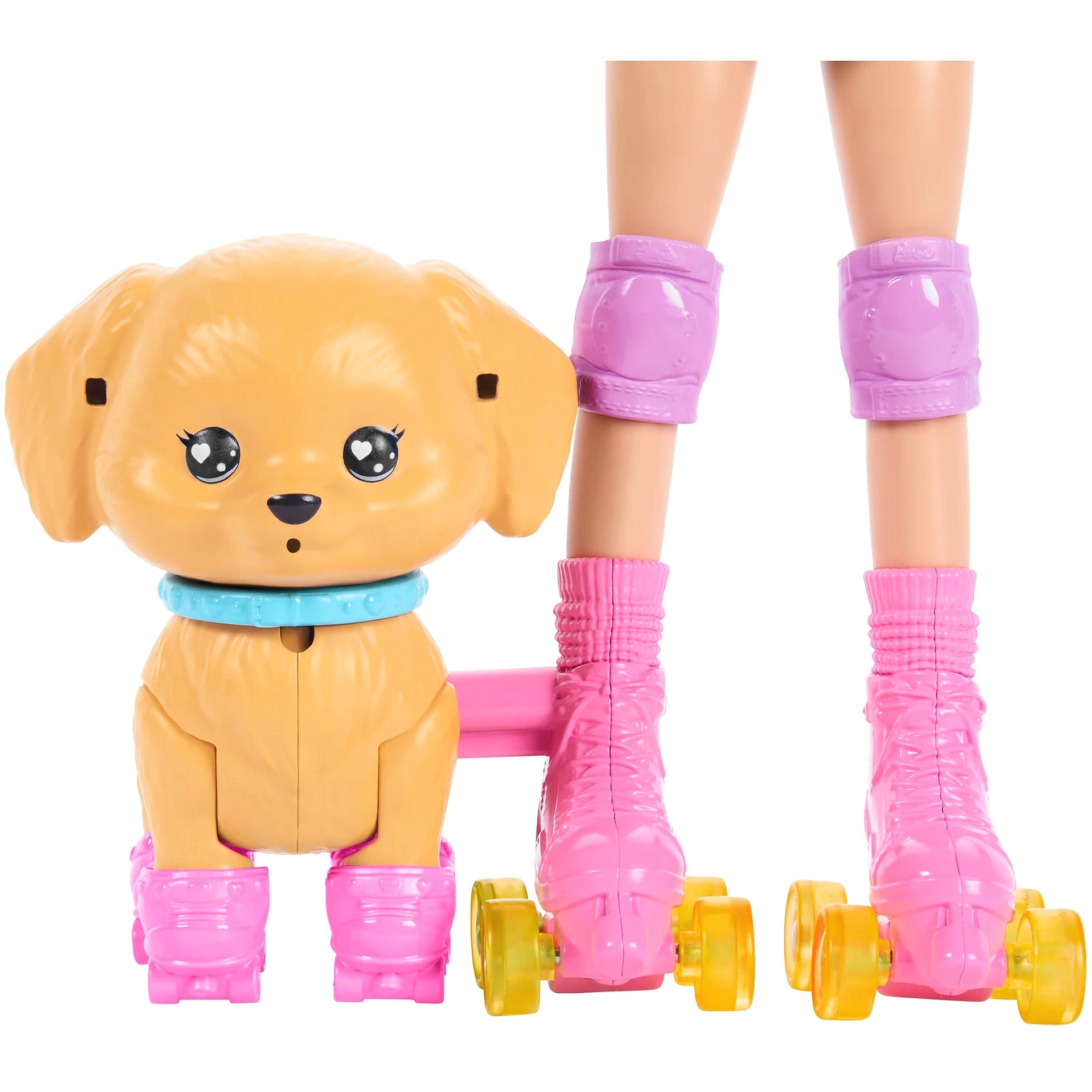 Barbie - Pets Skate and Run Pup Blonde Doll with Puppy - Mattel