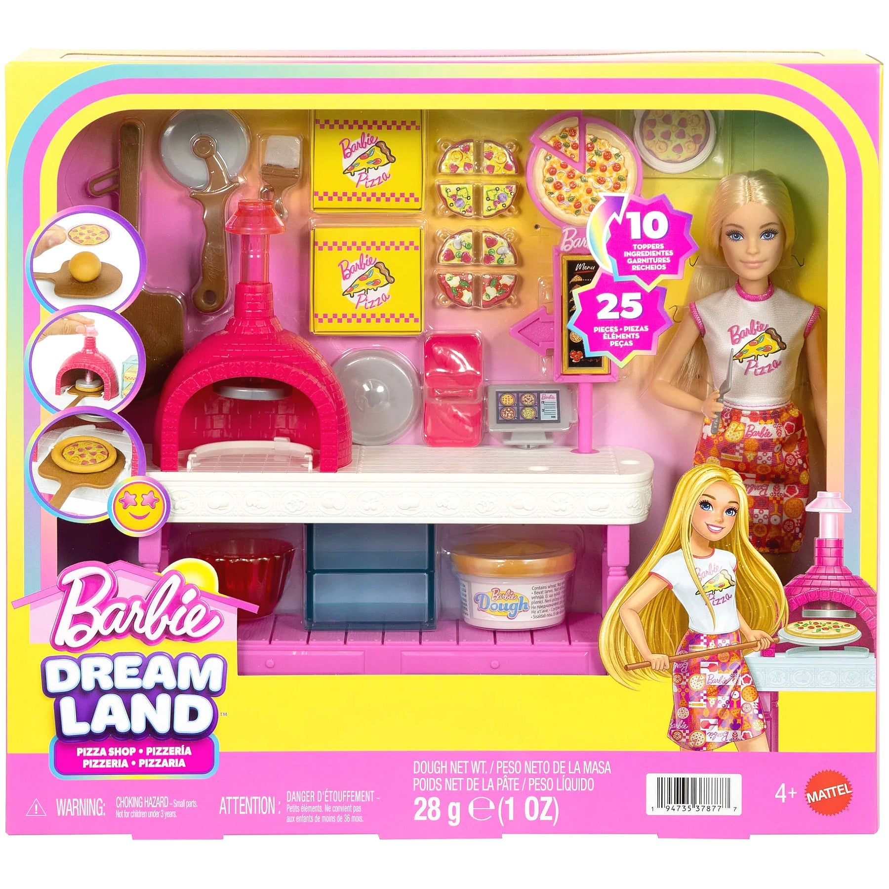 Barbie - Pizza Shop Playset Pizza Making Station - Mattel