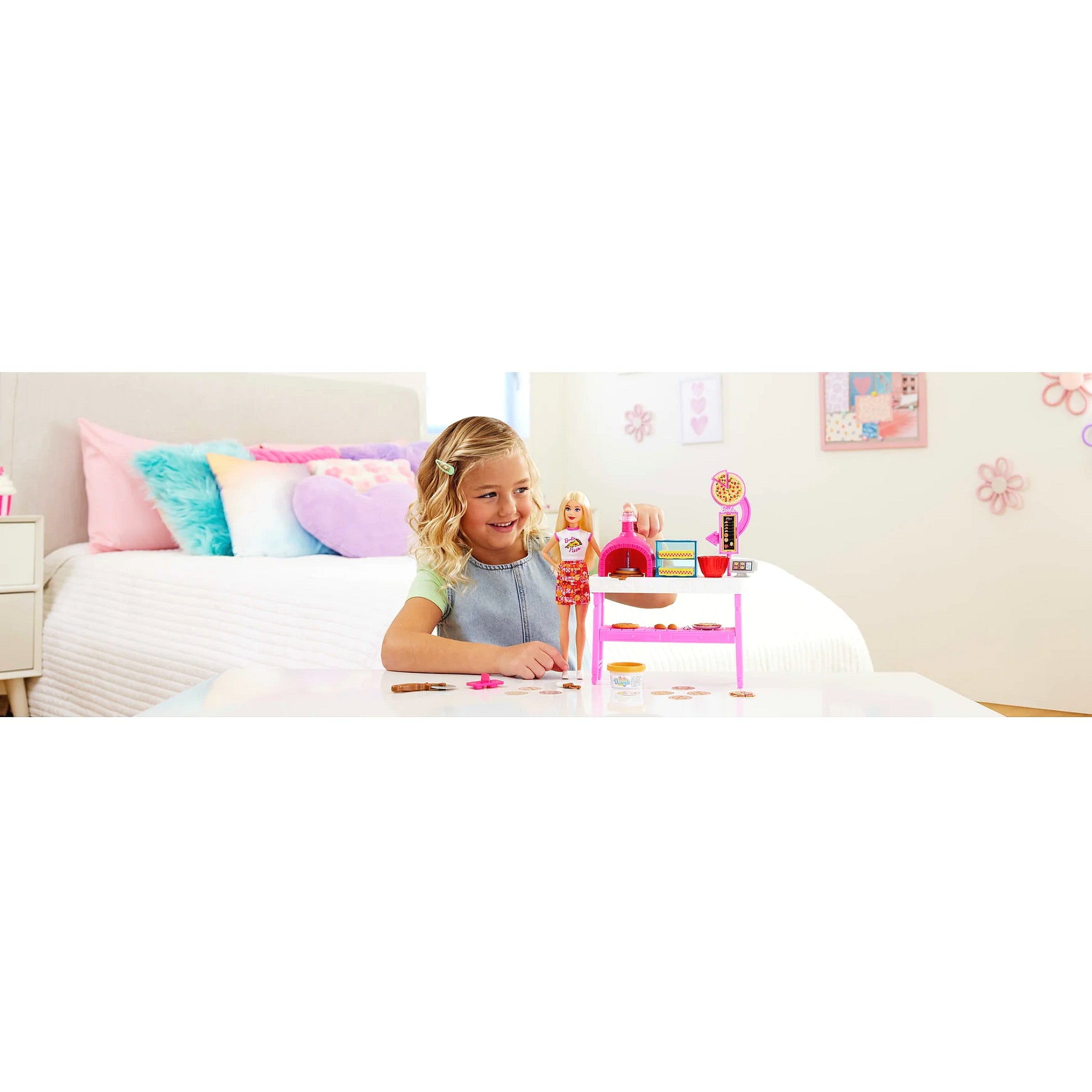 Barbie - Pizza Shop Playset Pizza Making Station - Mattel