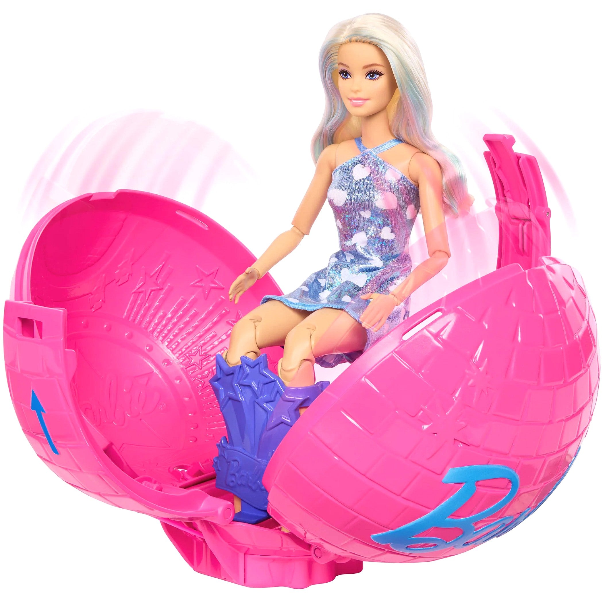 Barbie - Team Barbie Roll & Reveal Pop Star Fashion Doll Playset - Mattel