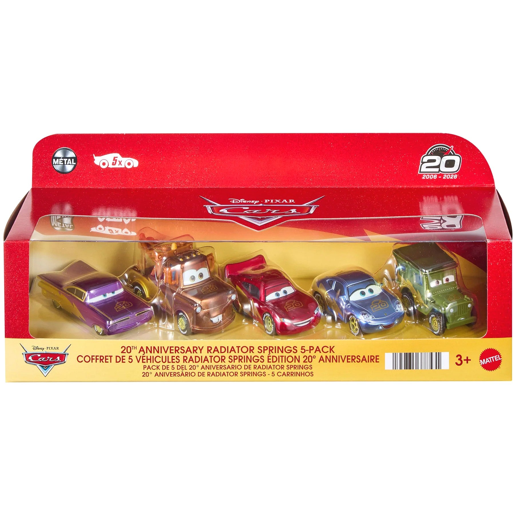 Disney Pixar - CARS 20th Anniversary Radiator Springs 5-Pack - Mattel