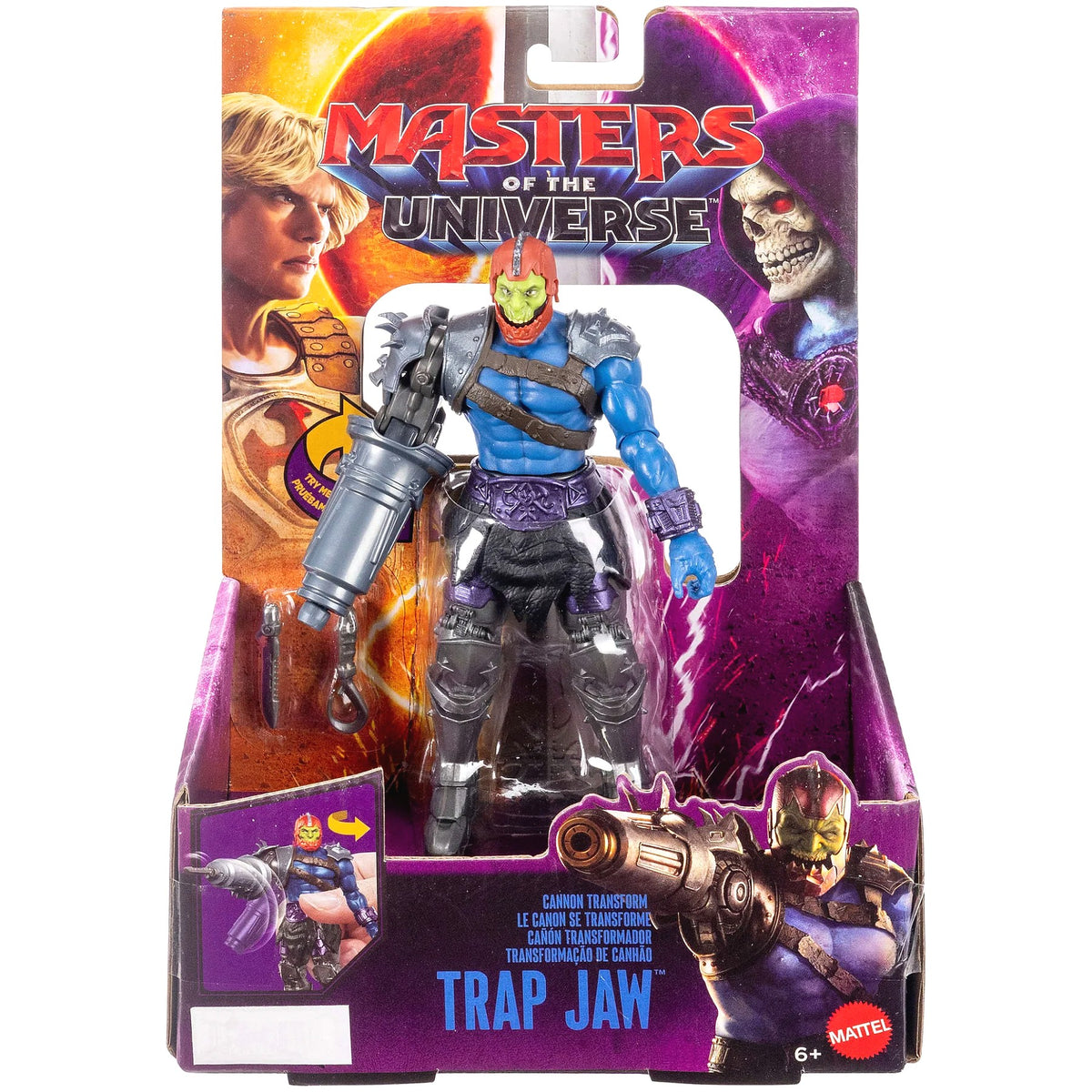 Masters of the Universe - Cannon Transform Trap Jaw 5.5-Inch Action Figure - Mattel
