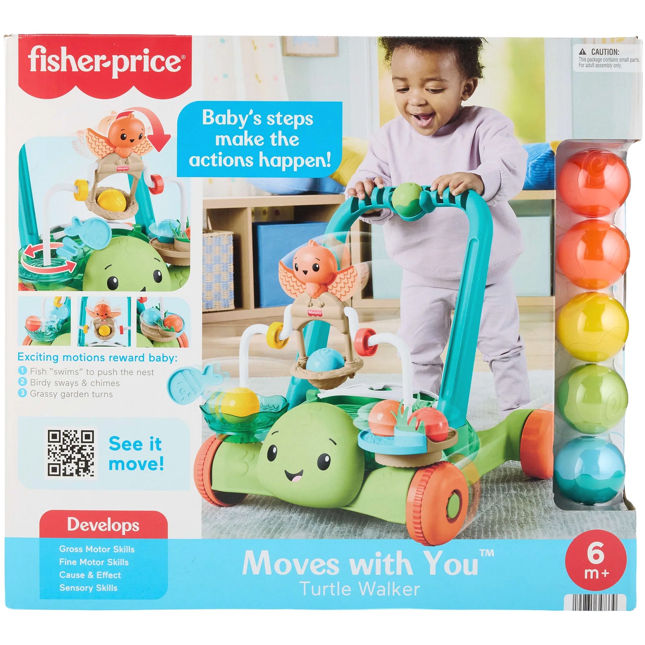 Fisher-Price - Moves With You Turtle Walker - Mattel