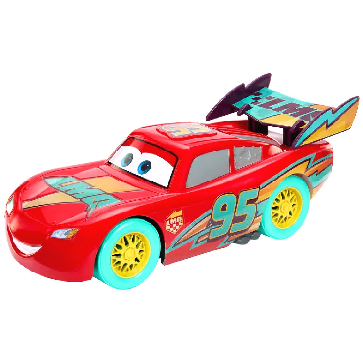 Disney - Pixar Cars Race To Celebrate Lights & Sounds Lightning Mcqueen Toy Vehicle - Mattel
