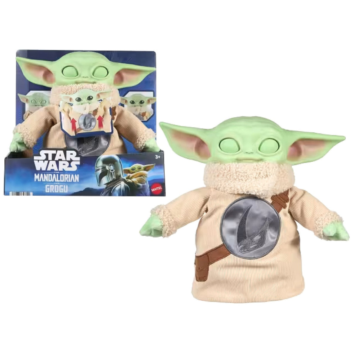 Star Wars - The Mandalorian & Grogu Movie Pick-Me-Up Grogu Character Plush Vinyl Head - Mattel
